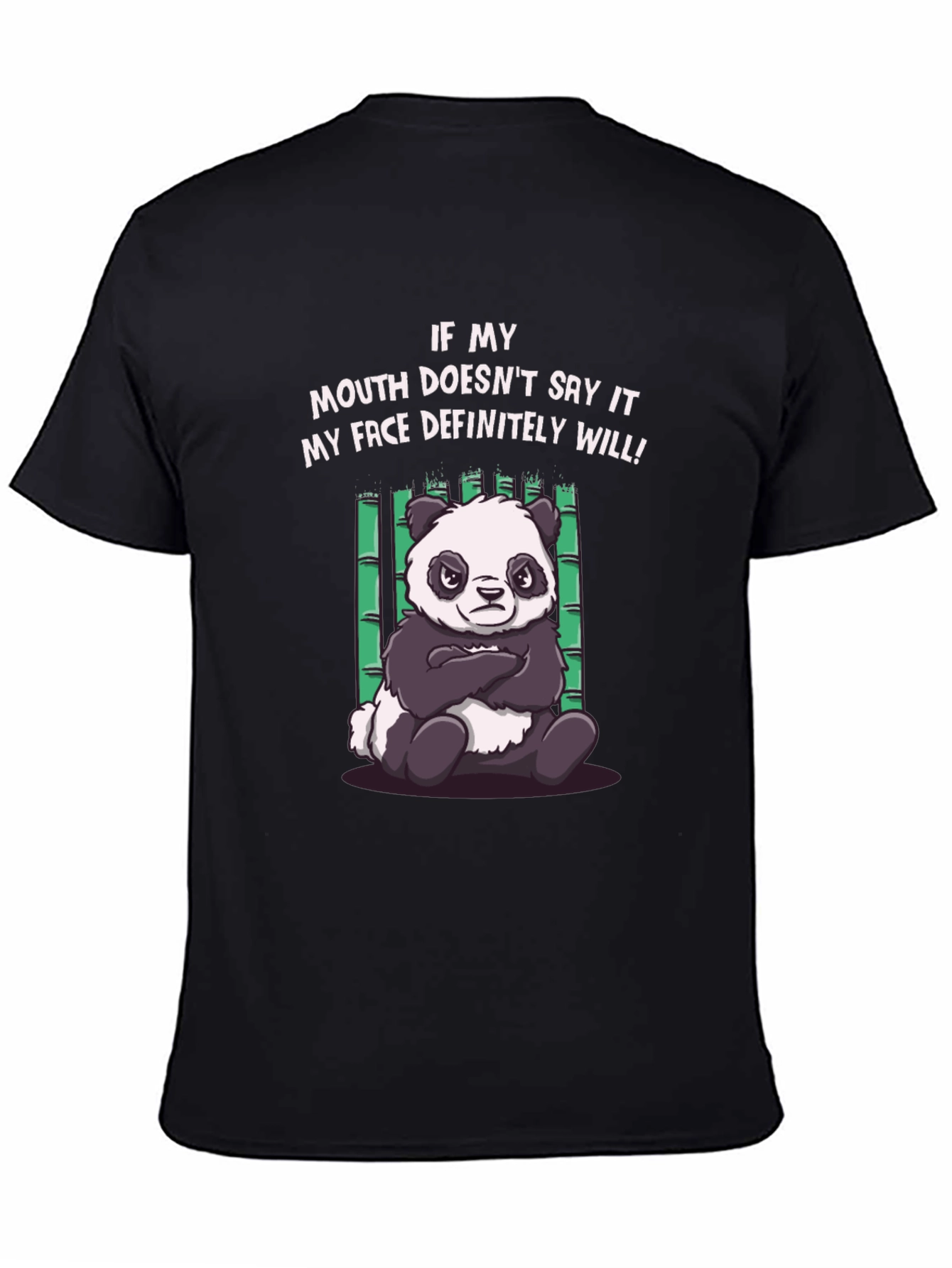 Grumpy Panda T-Shirt - Funny Graphic Tee