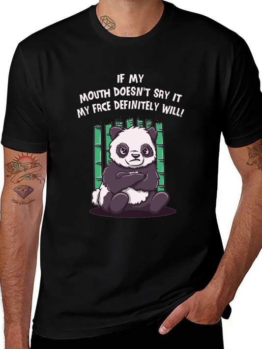 Grumpy Panda T-Shirt - Funny Graphic Tee