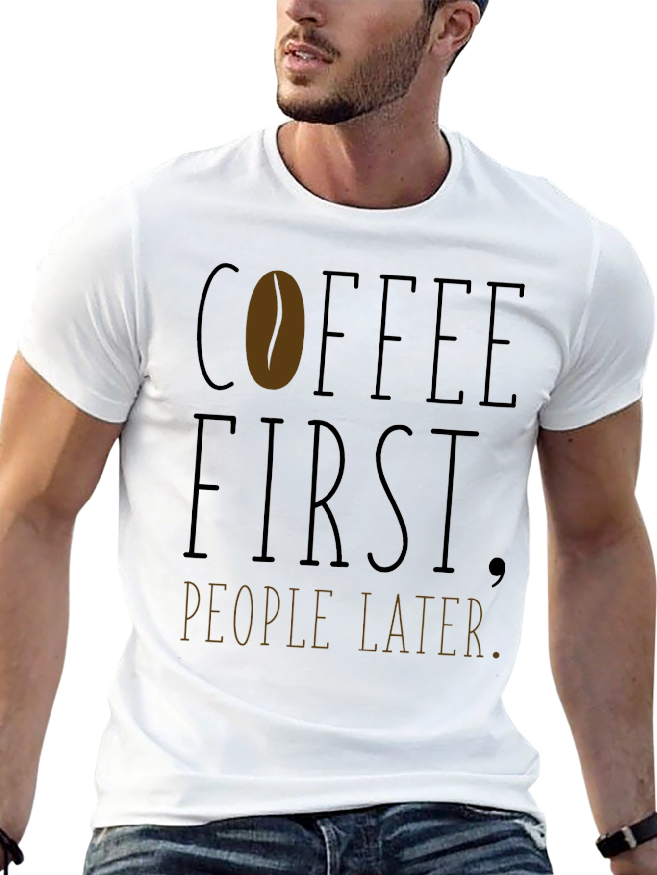 Coffee First People Later T-Shirt