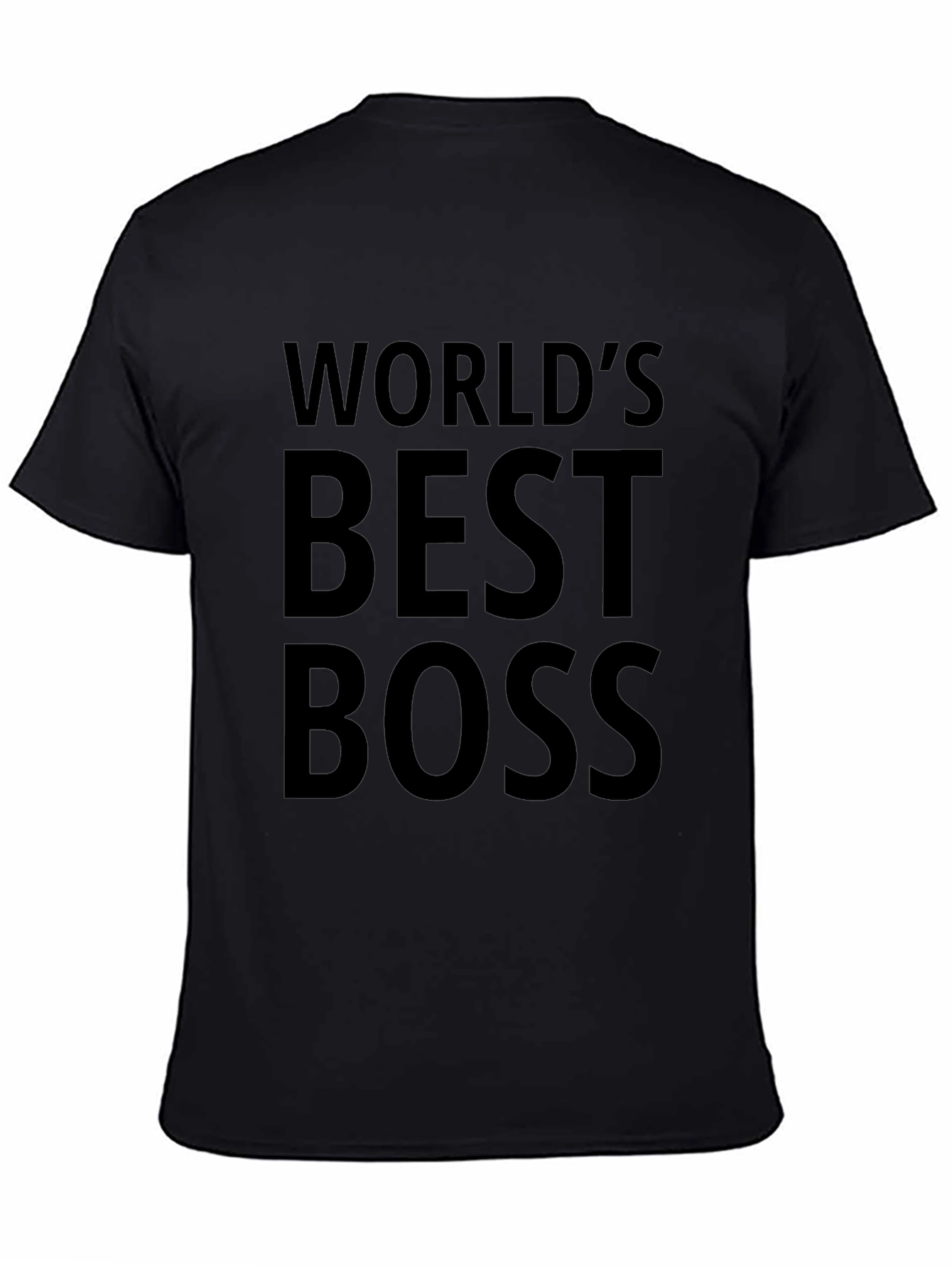 Worlds Best Boss Graphic Tee - Black