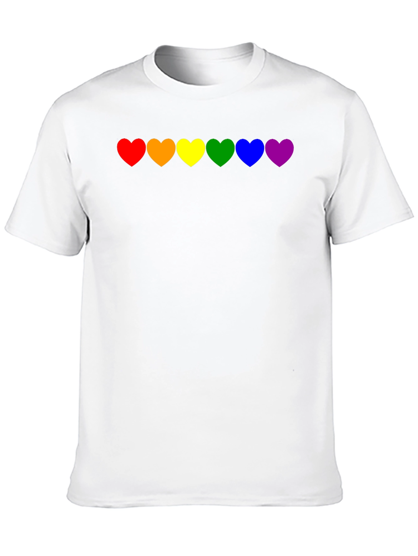 Pride Heart T-Shirt - Rainbow LGBTQ Love
