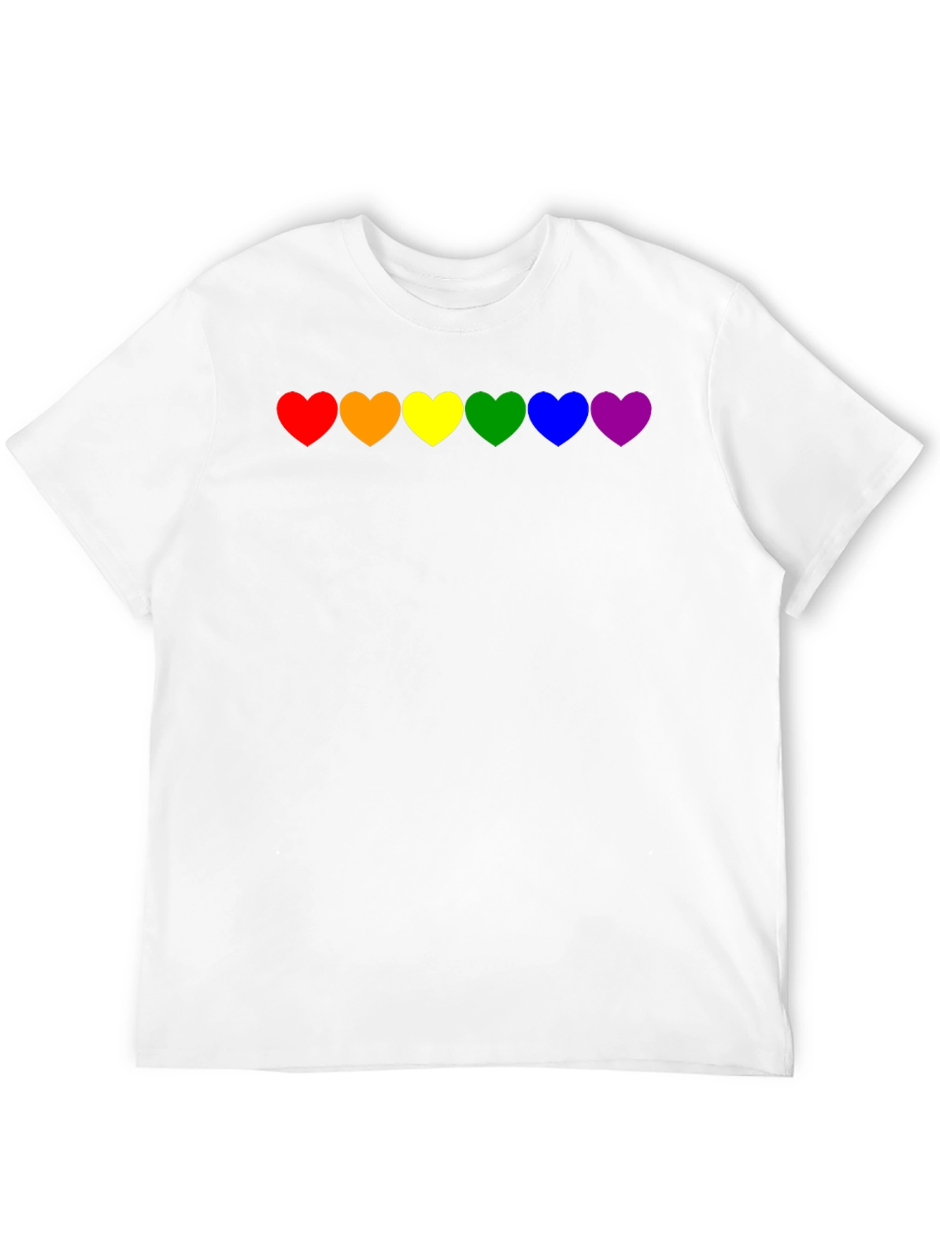 Pride Heart T-Shirt - Rainbow LGBTQ Love