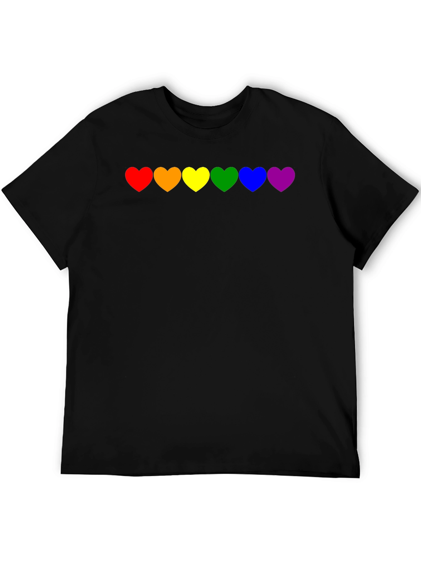 Pride Heart T-Shirt - Rainbow LGBTQ Love