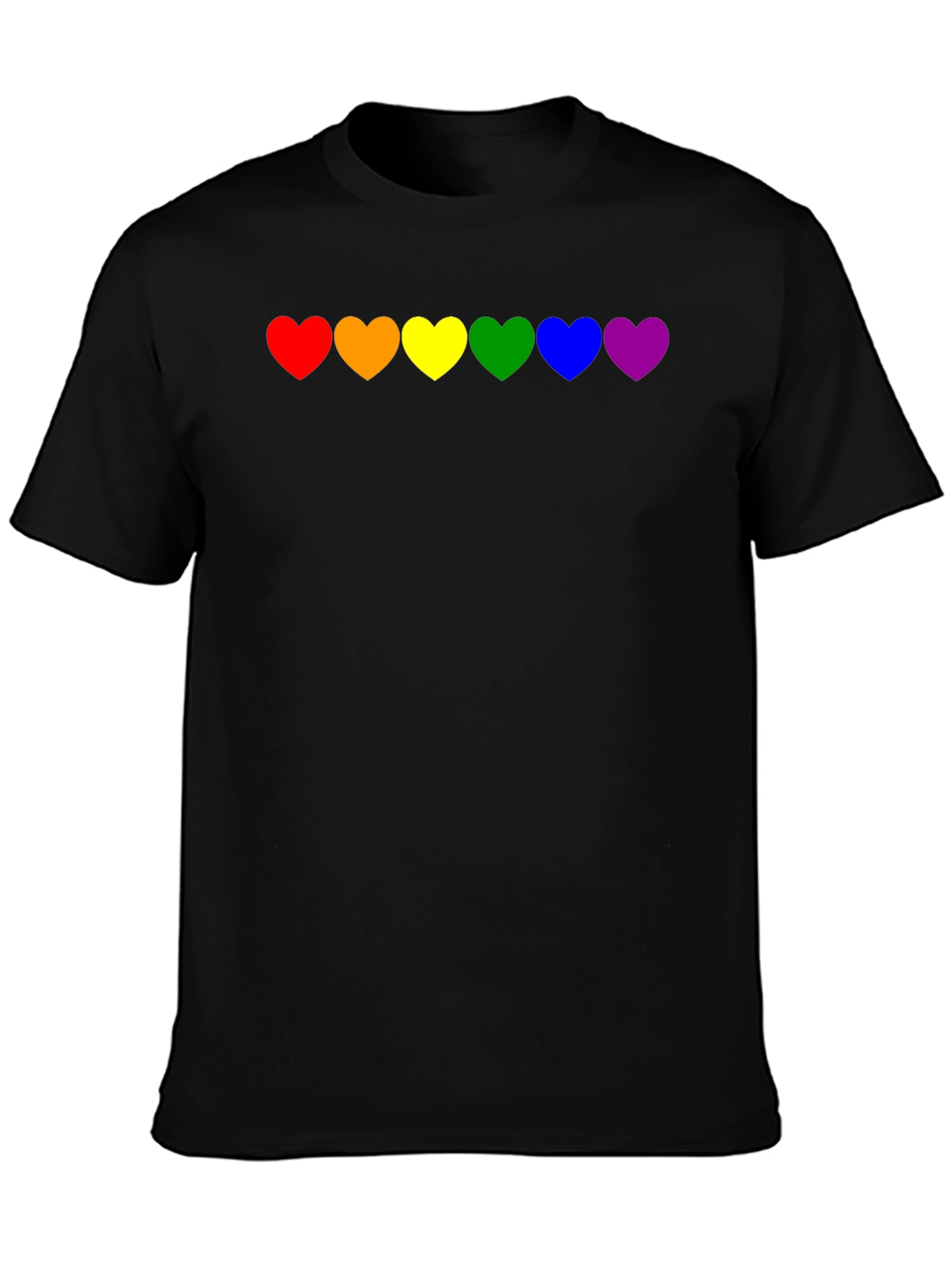 Pride Heart T-Shirt - Rainbow LGBTQ Love