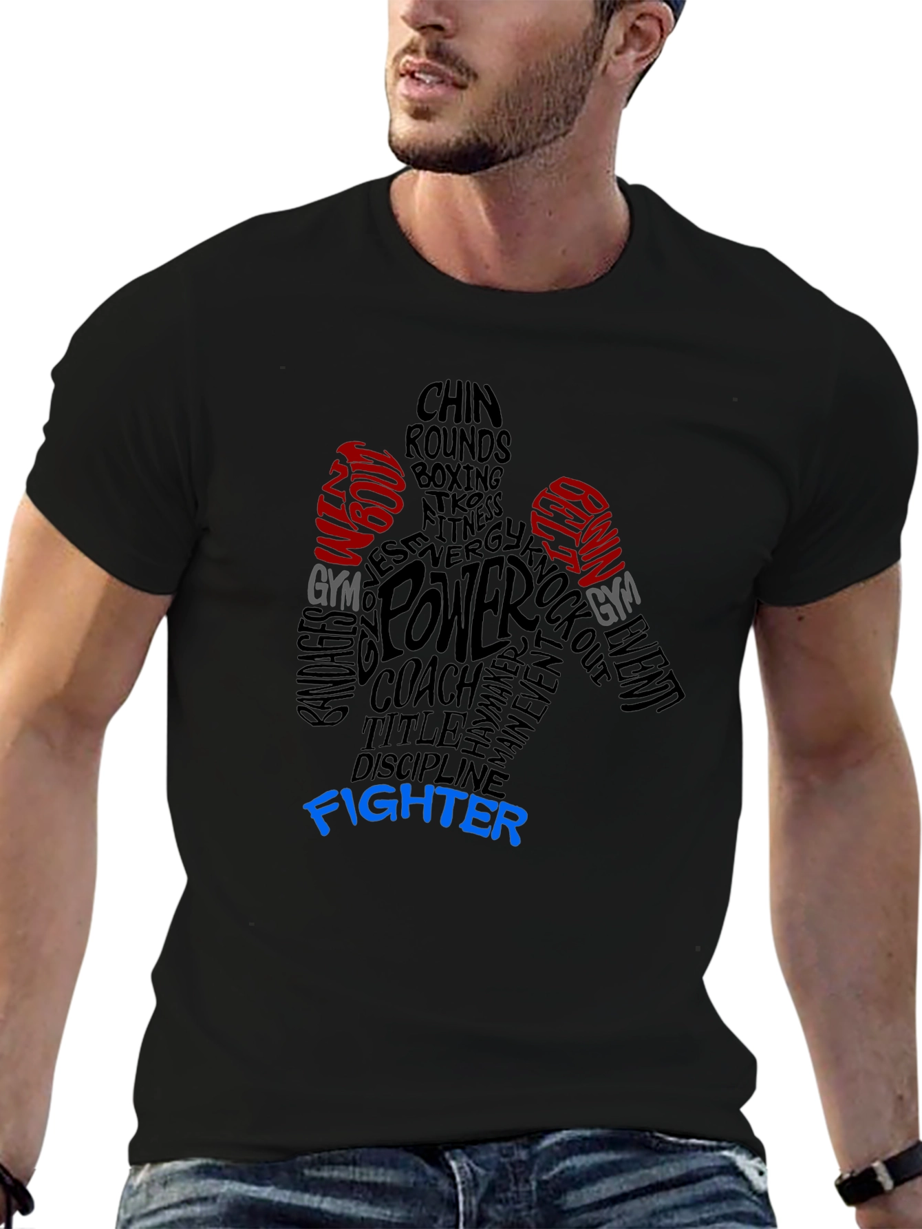 Boxing Fighter Graphic T-Shirt