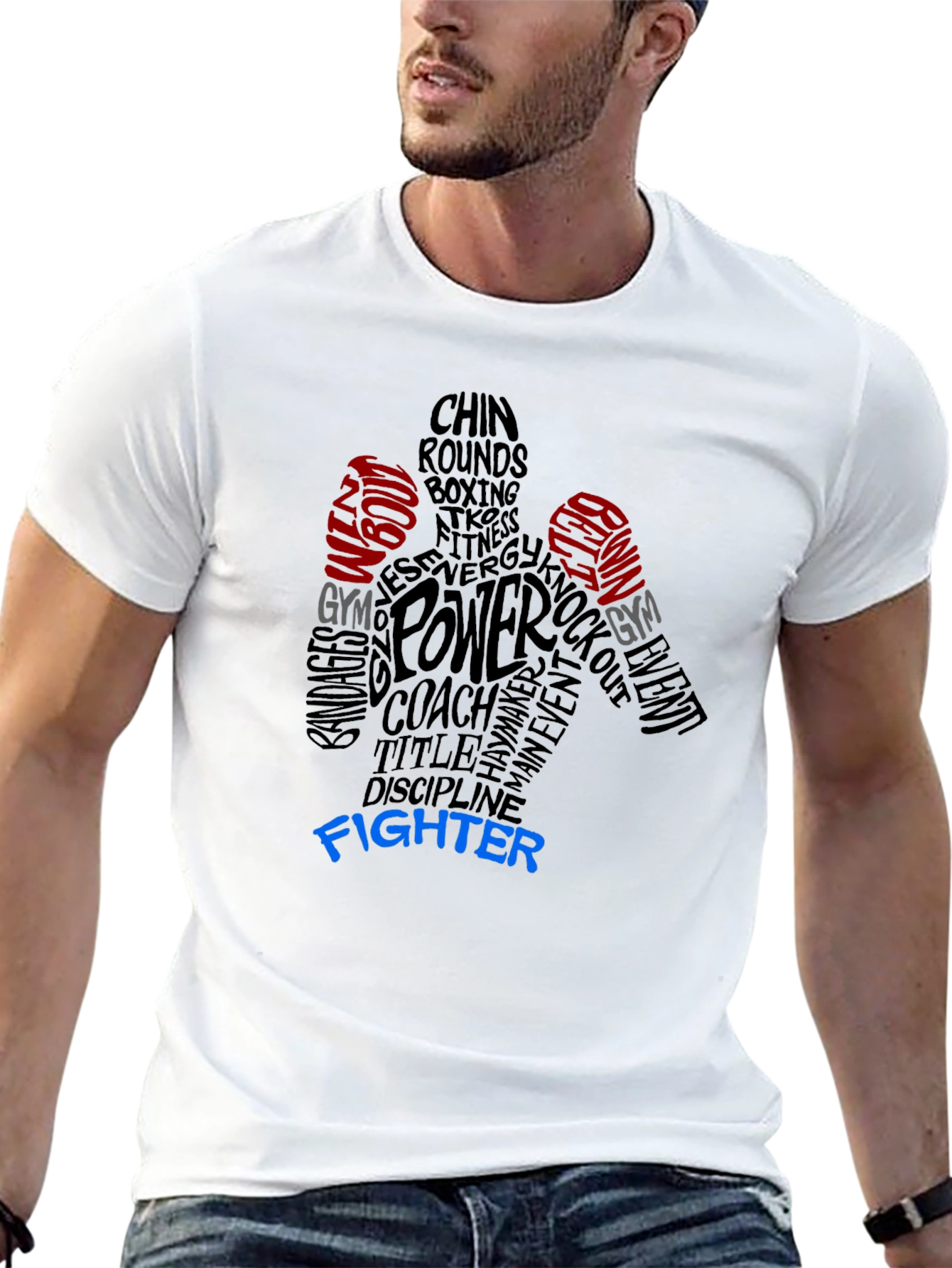Boxing Fighter Graphic T-Shirt