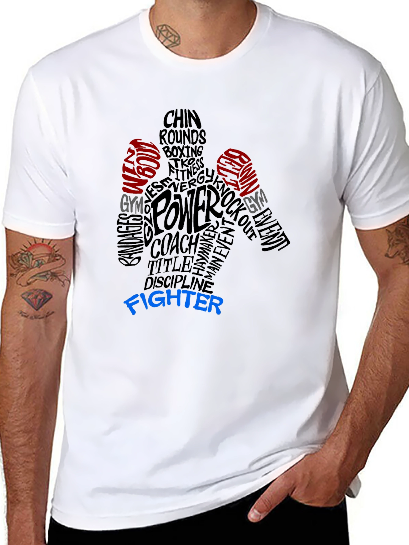 Boxing Fighter Graphic T-Shirt