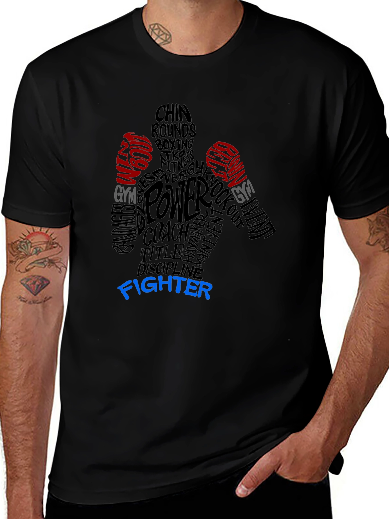 Boxing Fighter Graphic T-Shirt