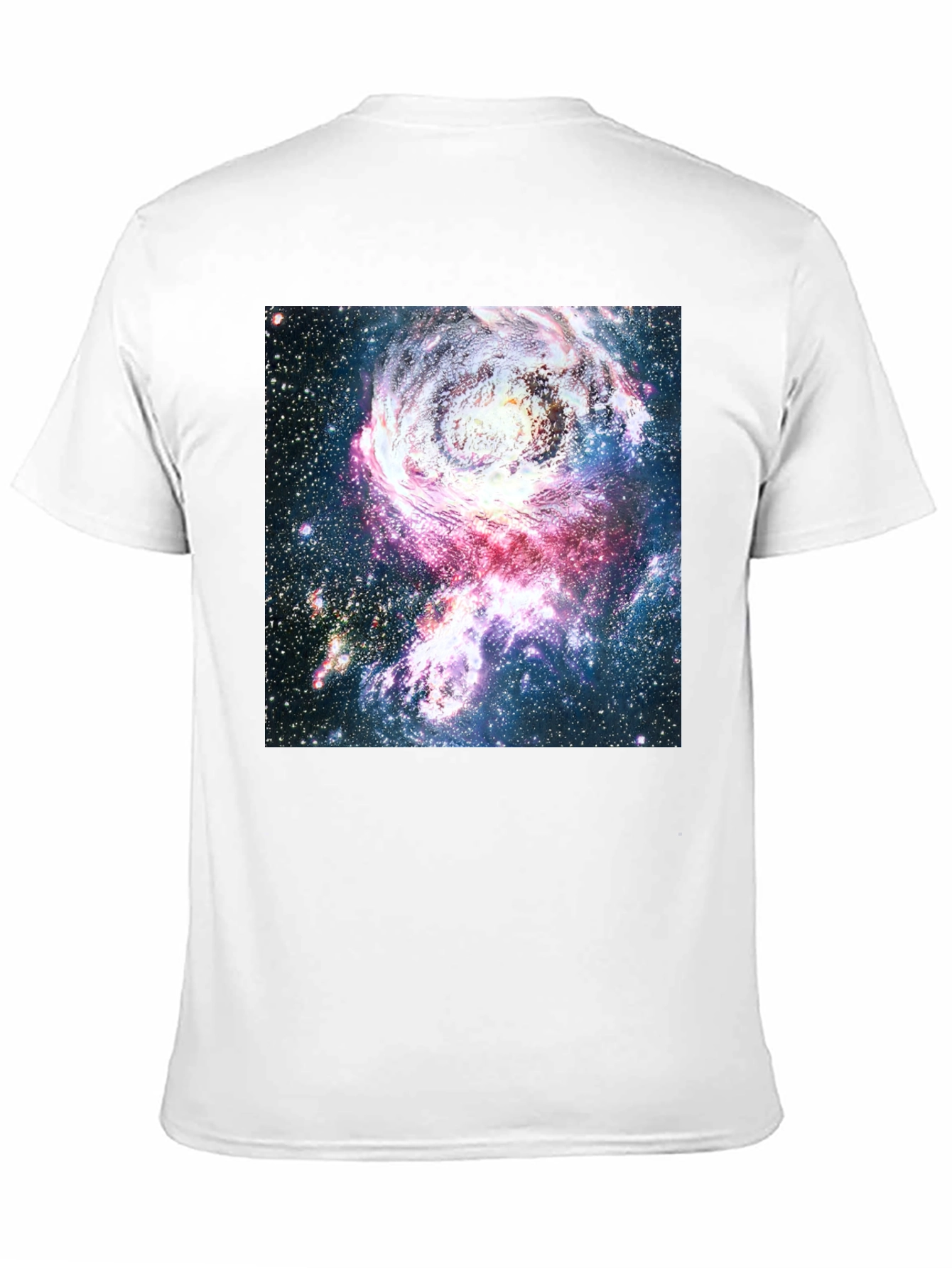 Galaxy Print Crew Neck T-Shirt