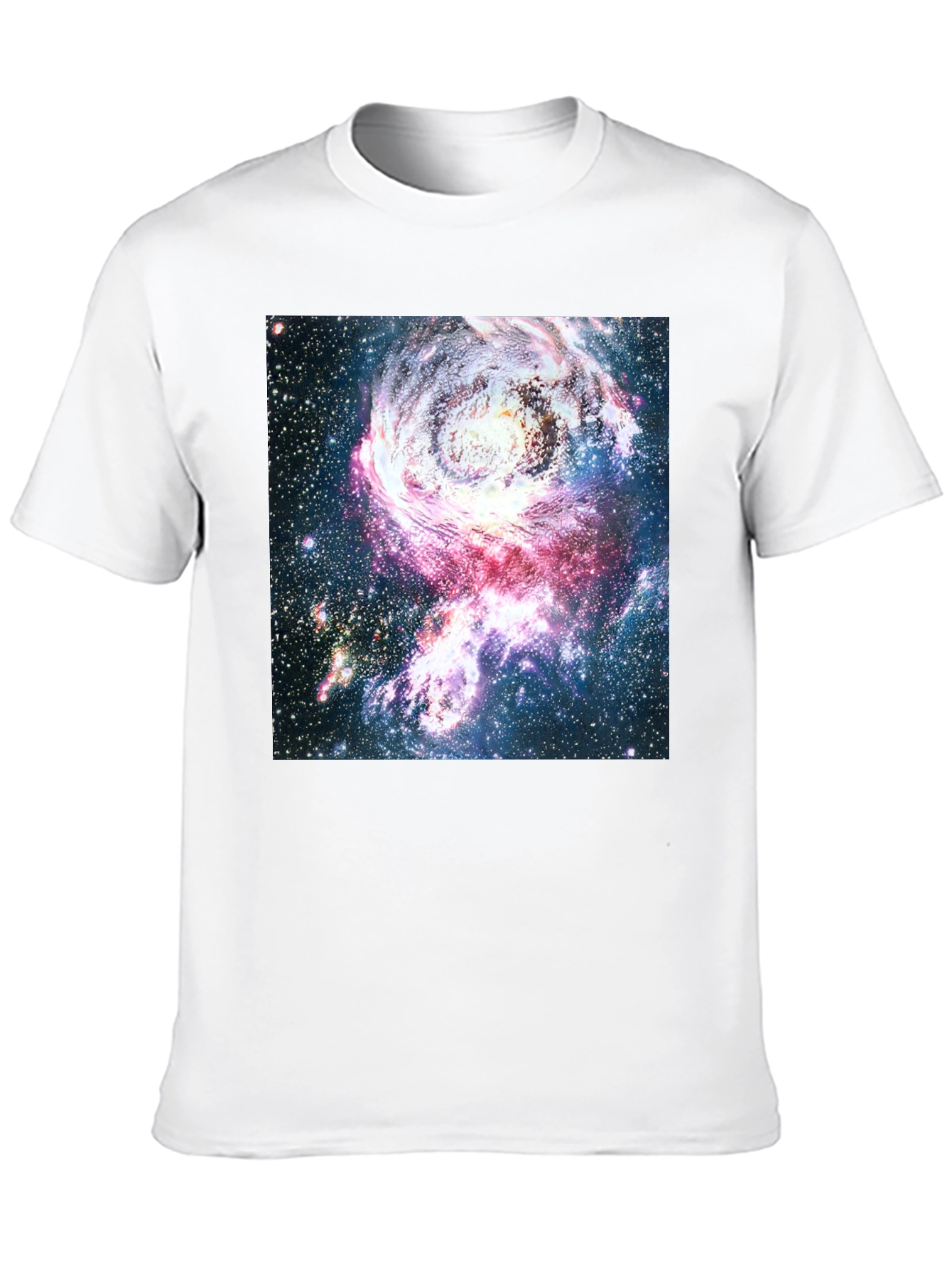 Galaxy Print Crew Neck T-Shirt