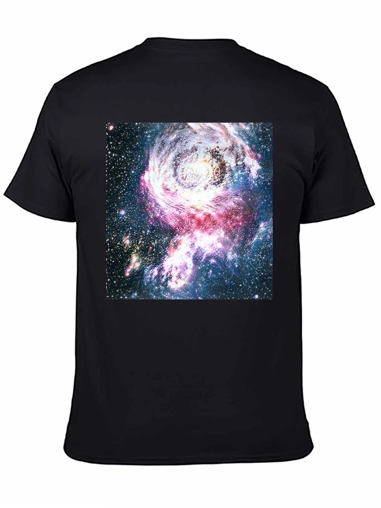 Galaxy Print Crew Neck T-Shirt