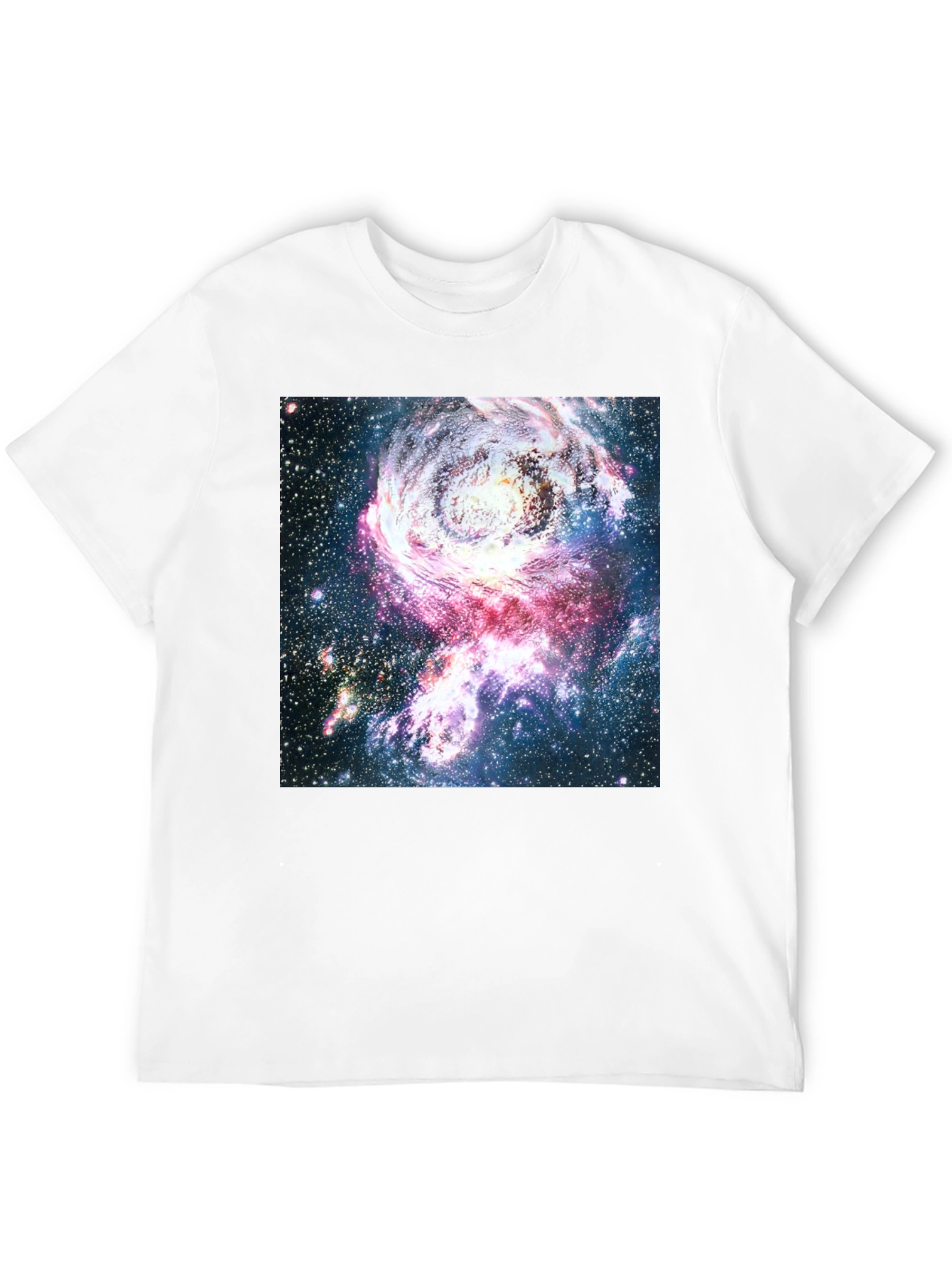 Galaxy Print Crew Neck T-Shirt