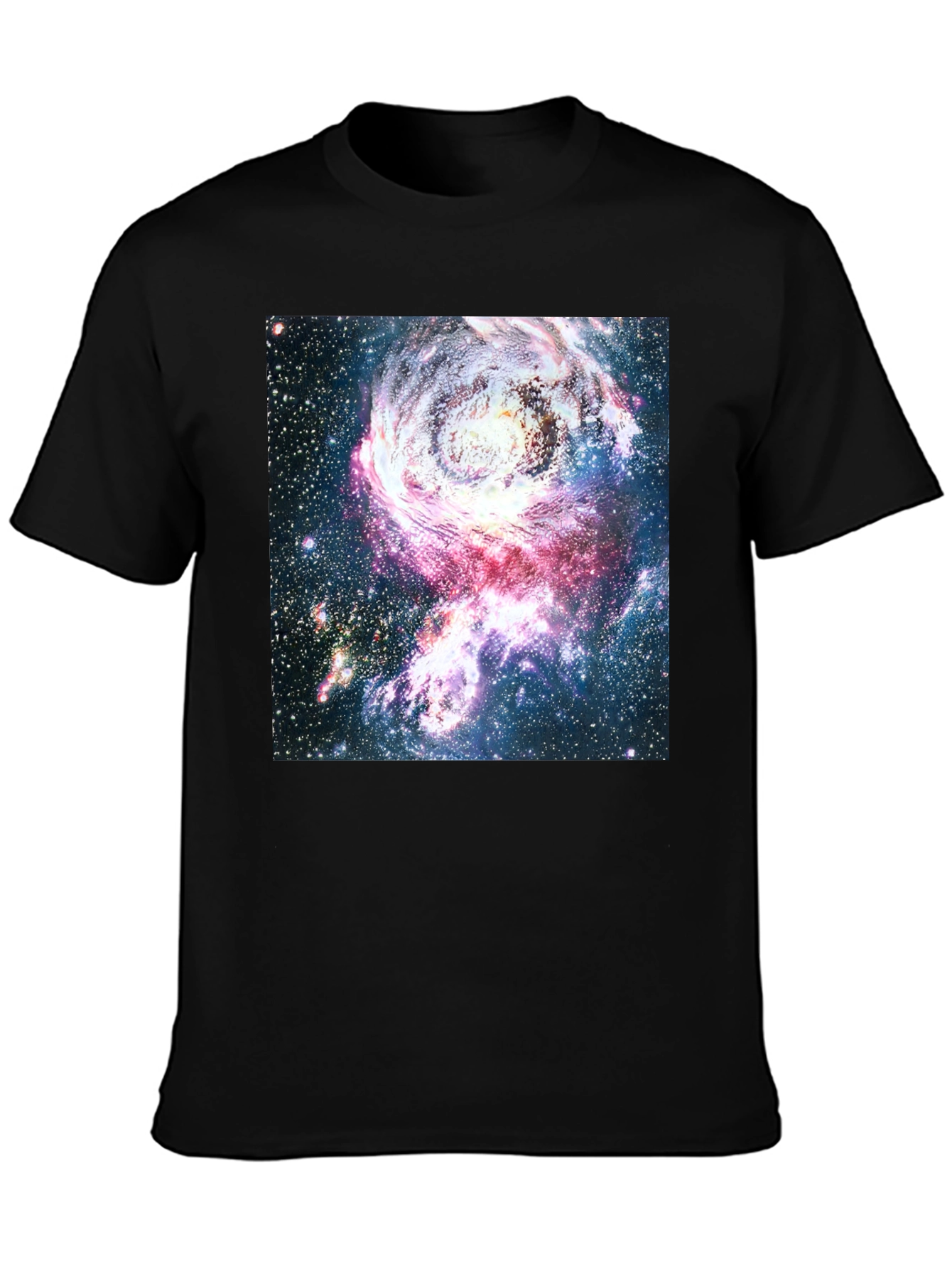 Galaxy Print Crew Neck T-Shirt