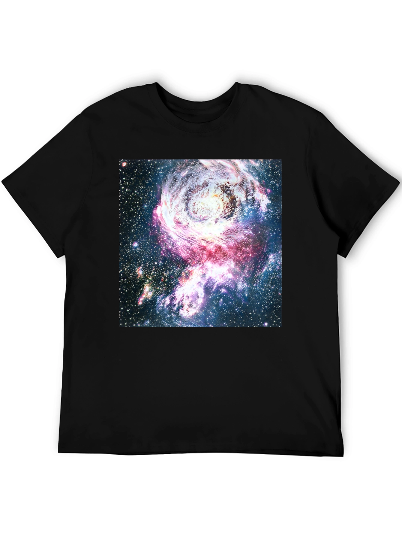 Galaxy Print Crew Neck T-Shirt