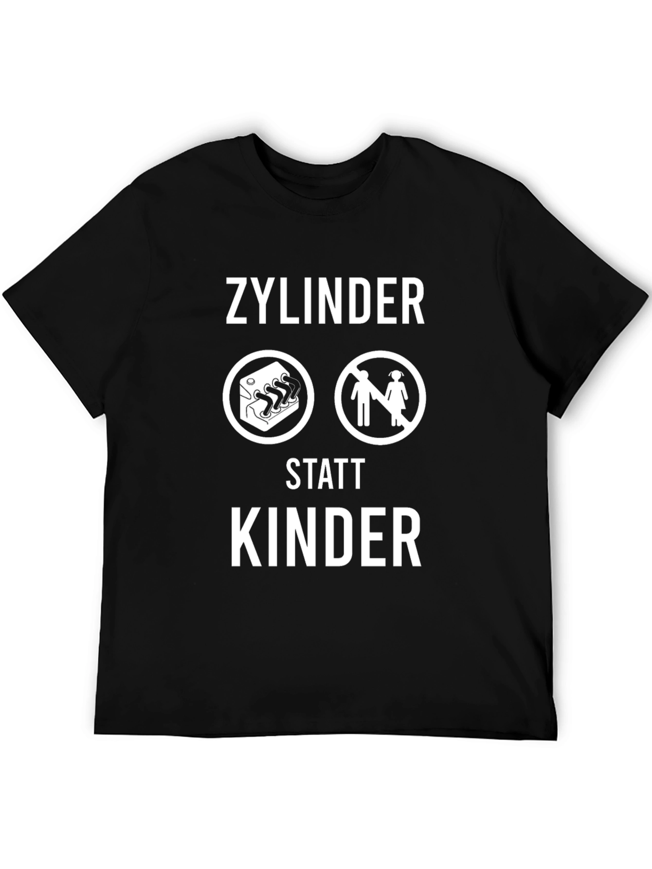 Zylinder Statt Kinder T-Shirt