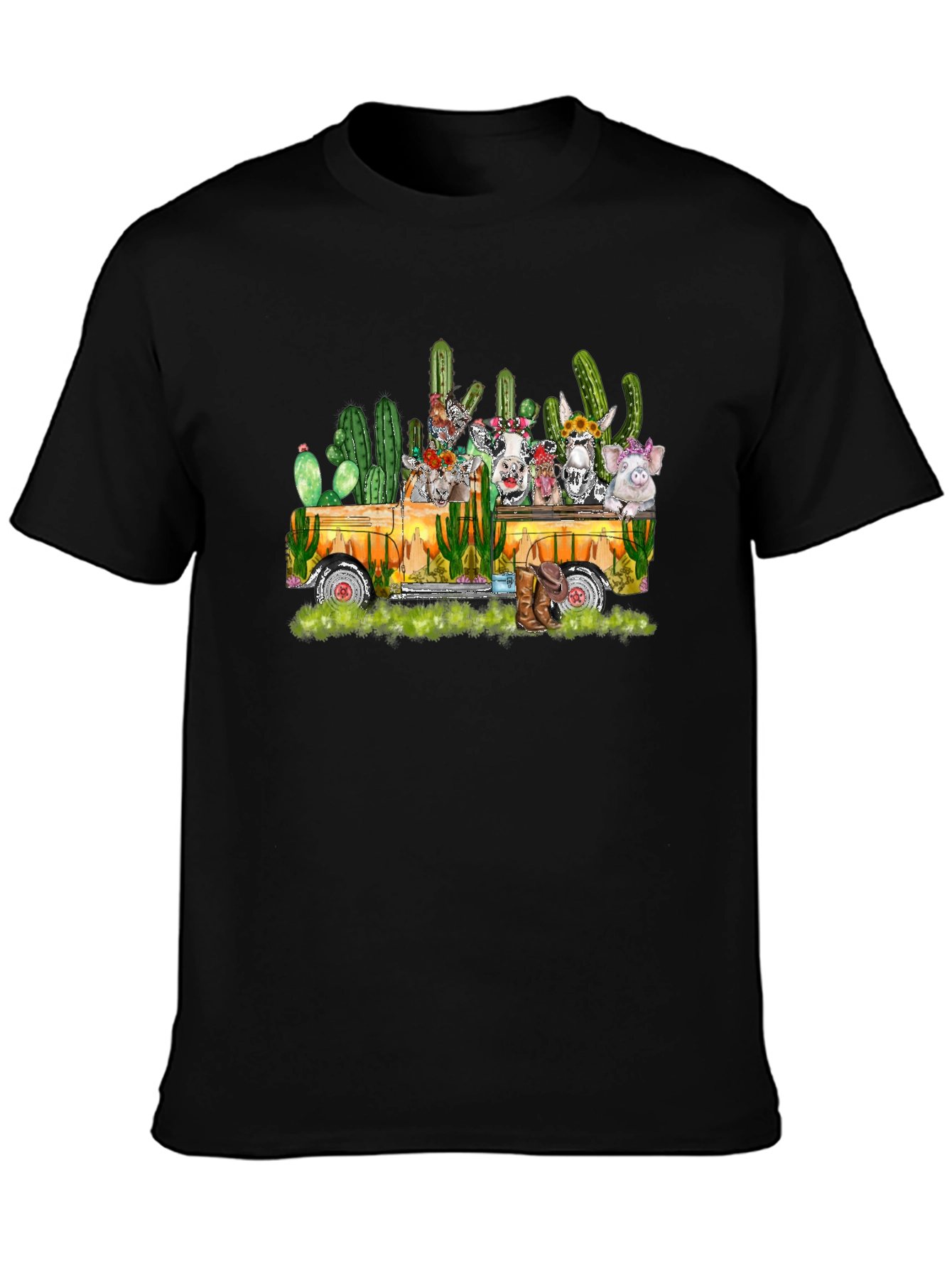 Truckload of Farm Animals Tee