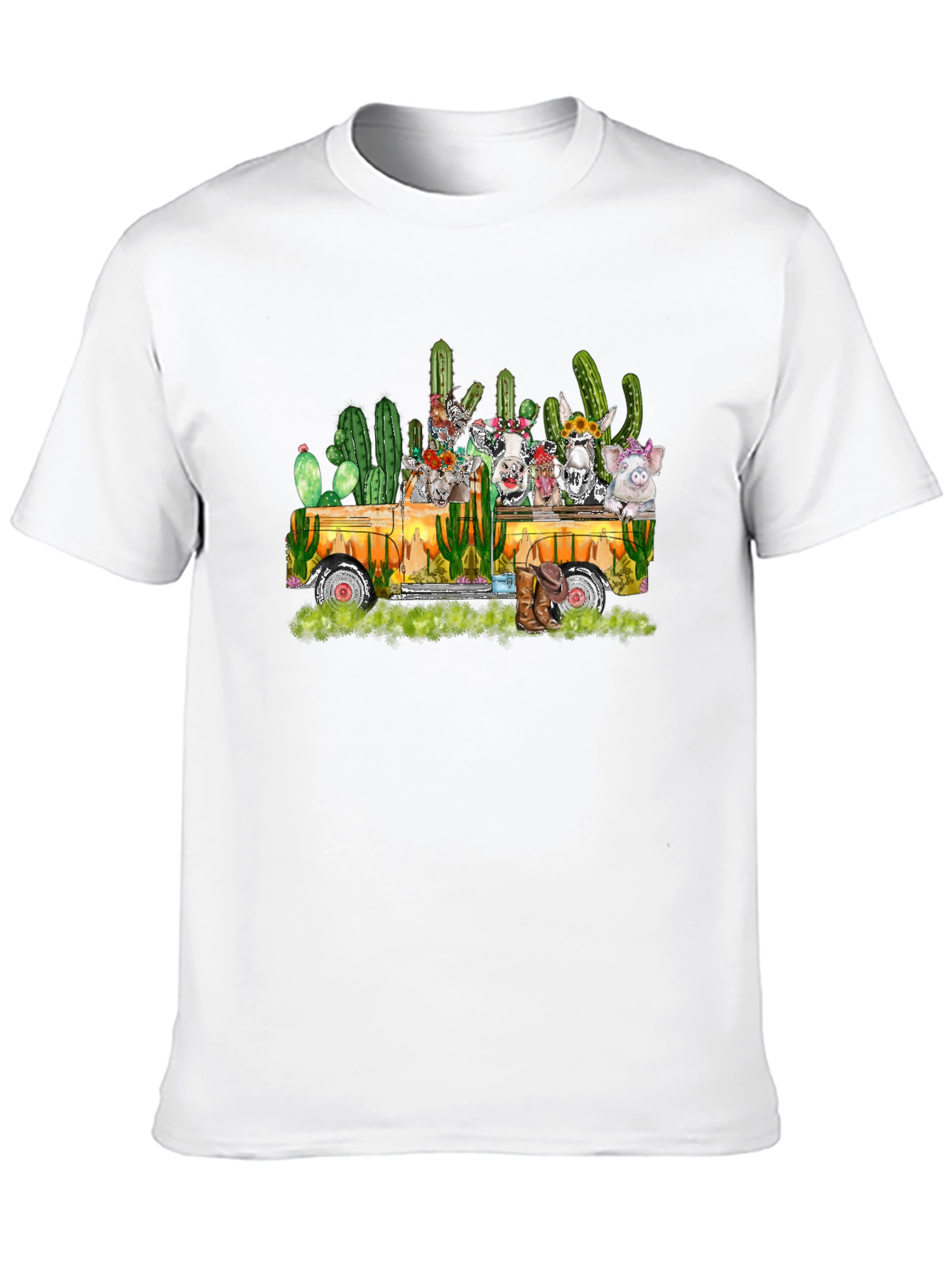 Truckload of Farm Animals Tee