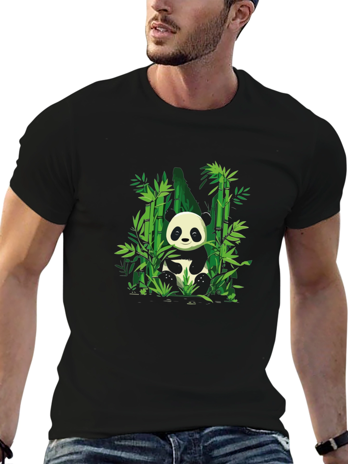 Panda Bamboo Graphic T-Shirt - Soft Cotton Blend
