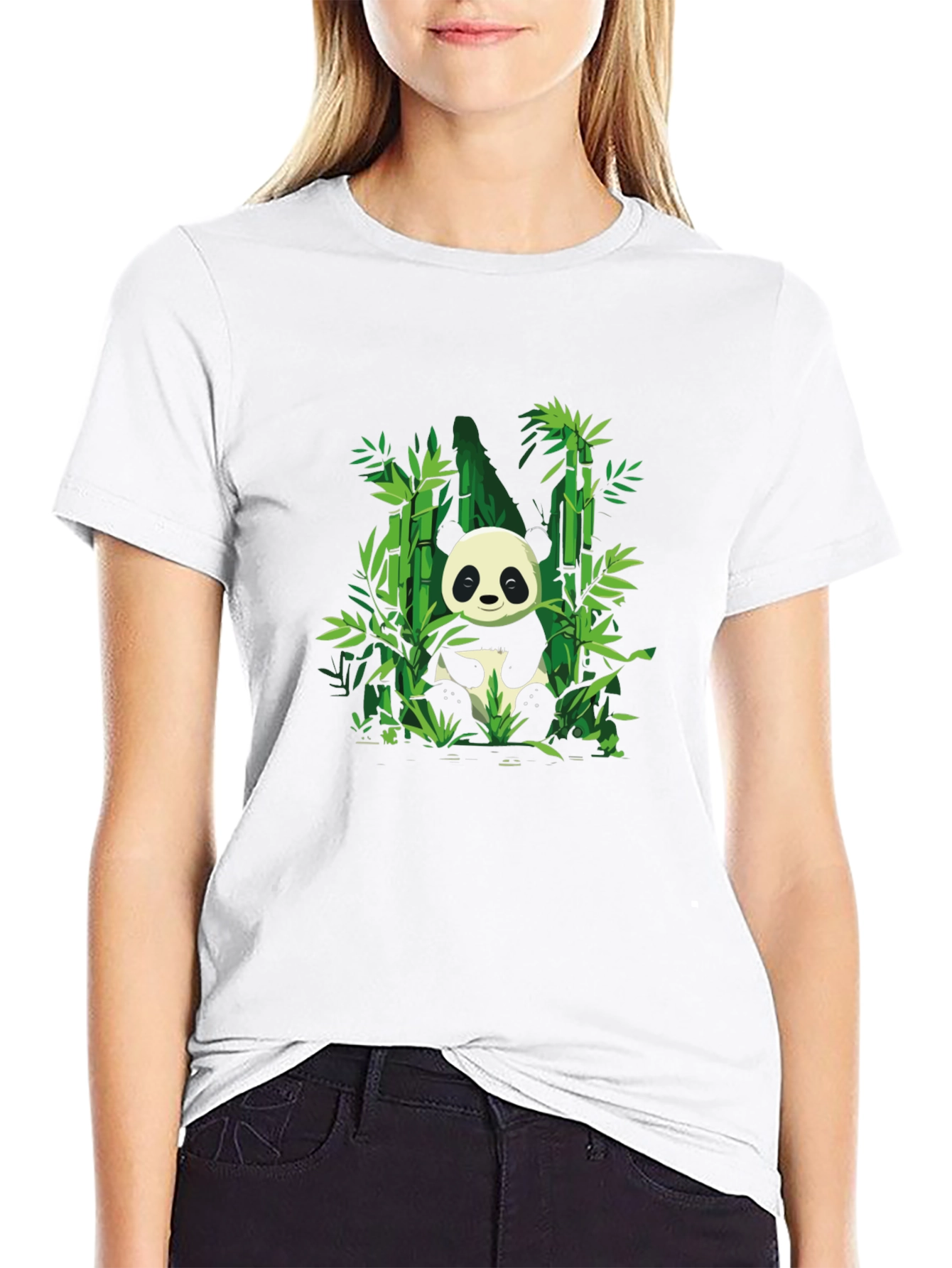 Panda Bamboo Graphic T-Shirt - Soft Cotton Blend