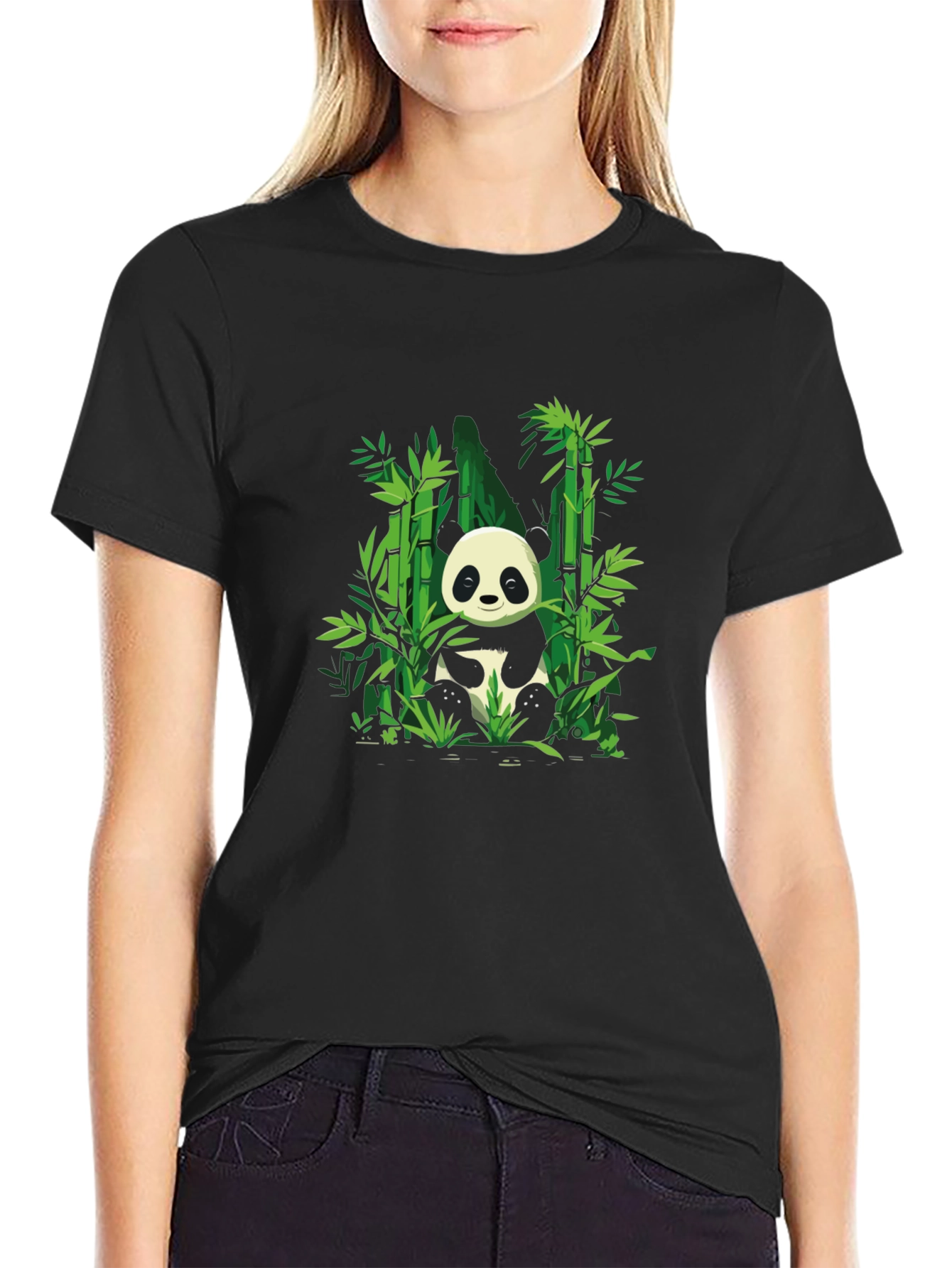 Panda Bamboo Graphic T-Shirt - Soft Cotton Blend