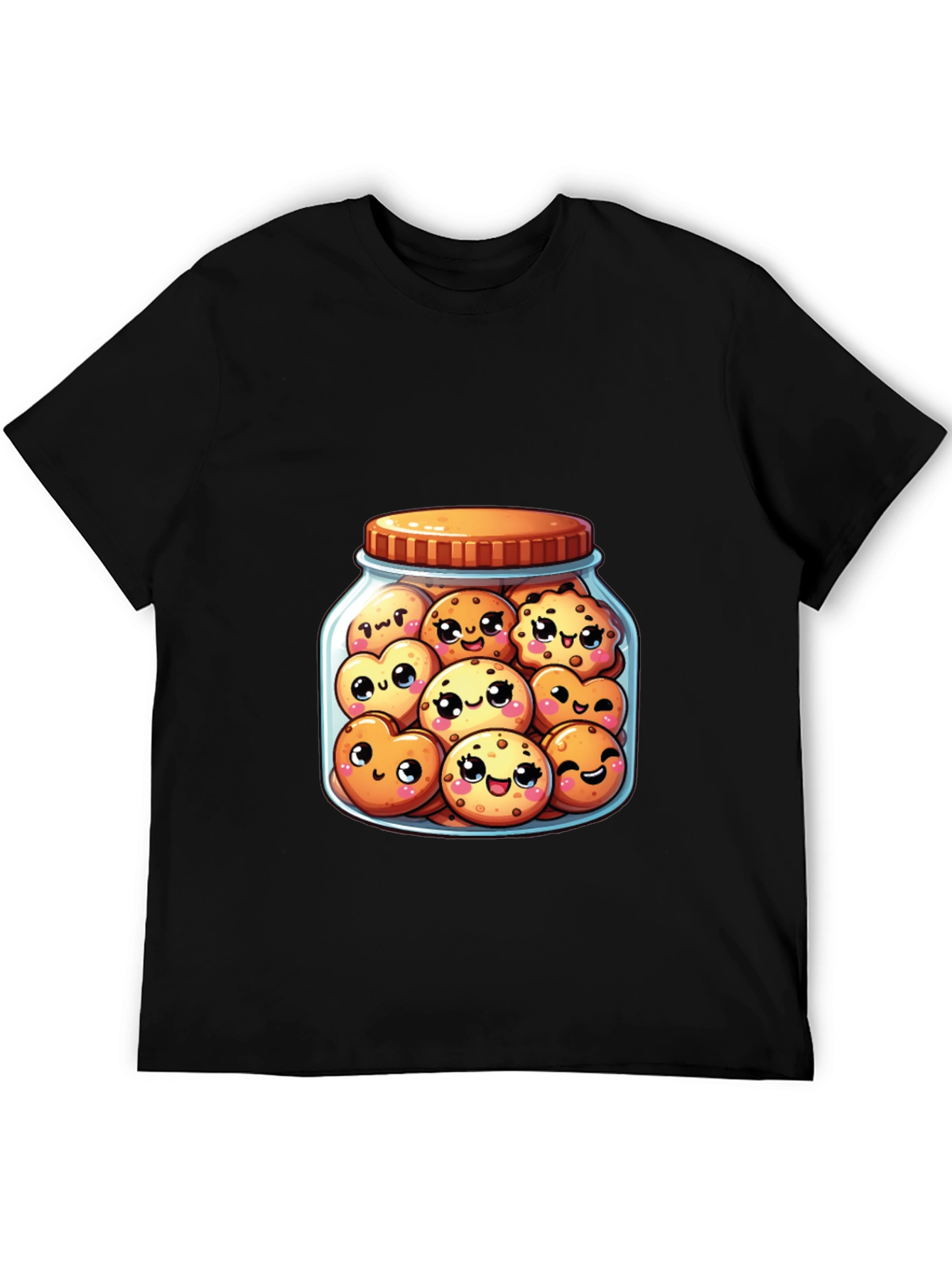 Kawaii Cookies in Jar T-Shirt - Cute Foodie Tee