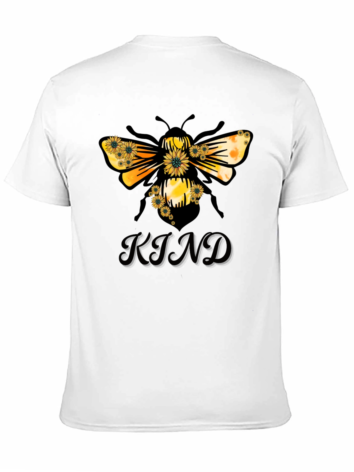Kind Bee Graphic Tee - Black Casual T-Shirt