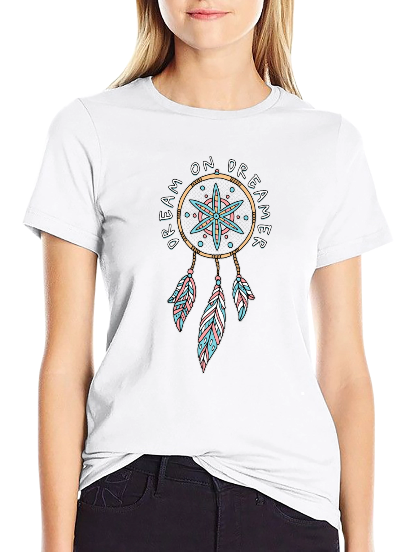 Dream On Dreamer T-Shirt - Boho Chic Tee