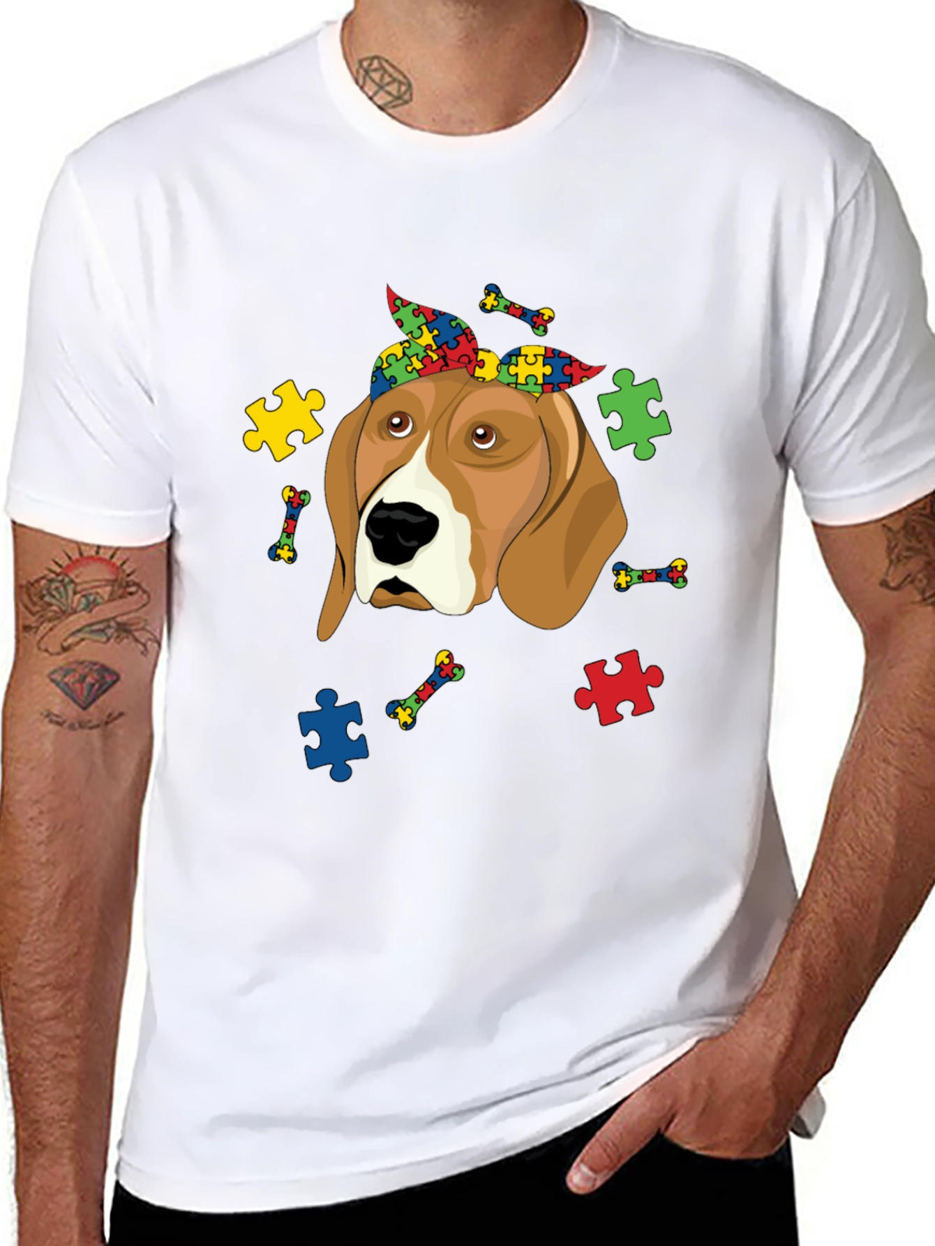 Autism Awareness Beagle T-Shirt