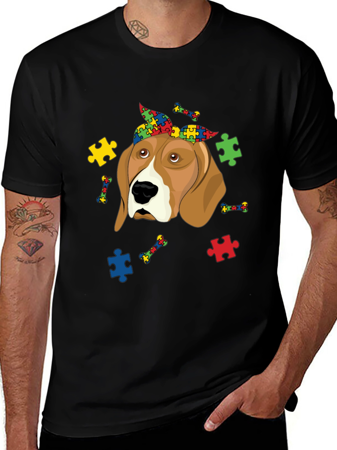 Autism Awareness Beagle T-Shirt