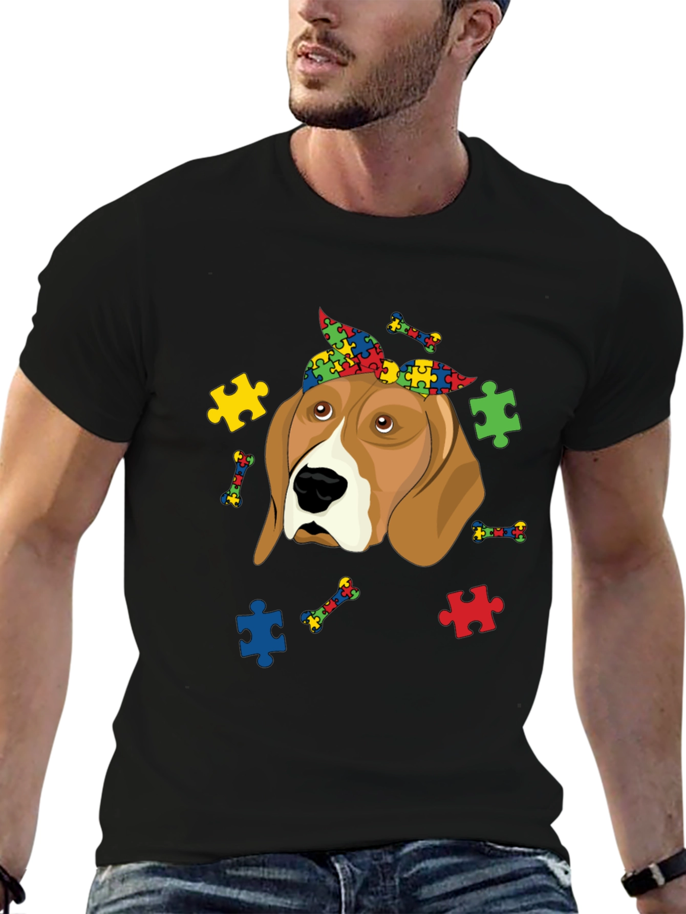 Autism Awareness Beagle T-Shirt