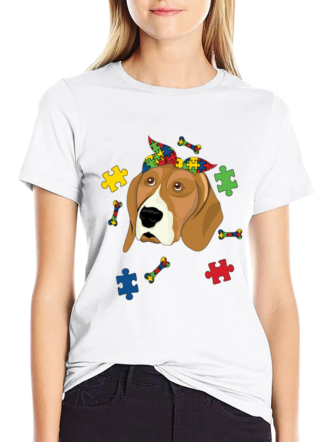 Autism Awareness Beagle T-Shirt