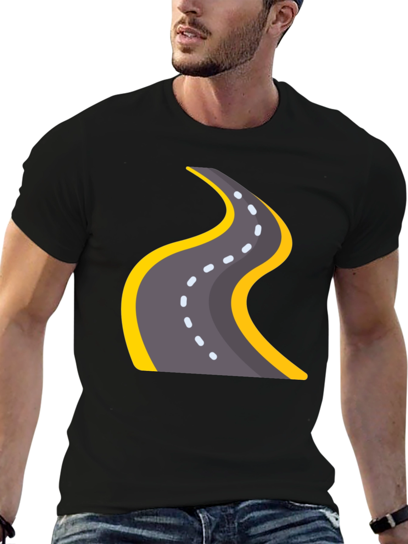Road Trip T-Shirt - Black Graphic Tee