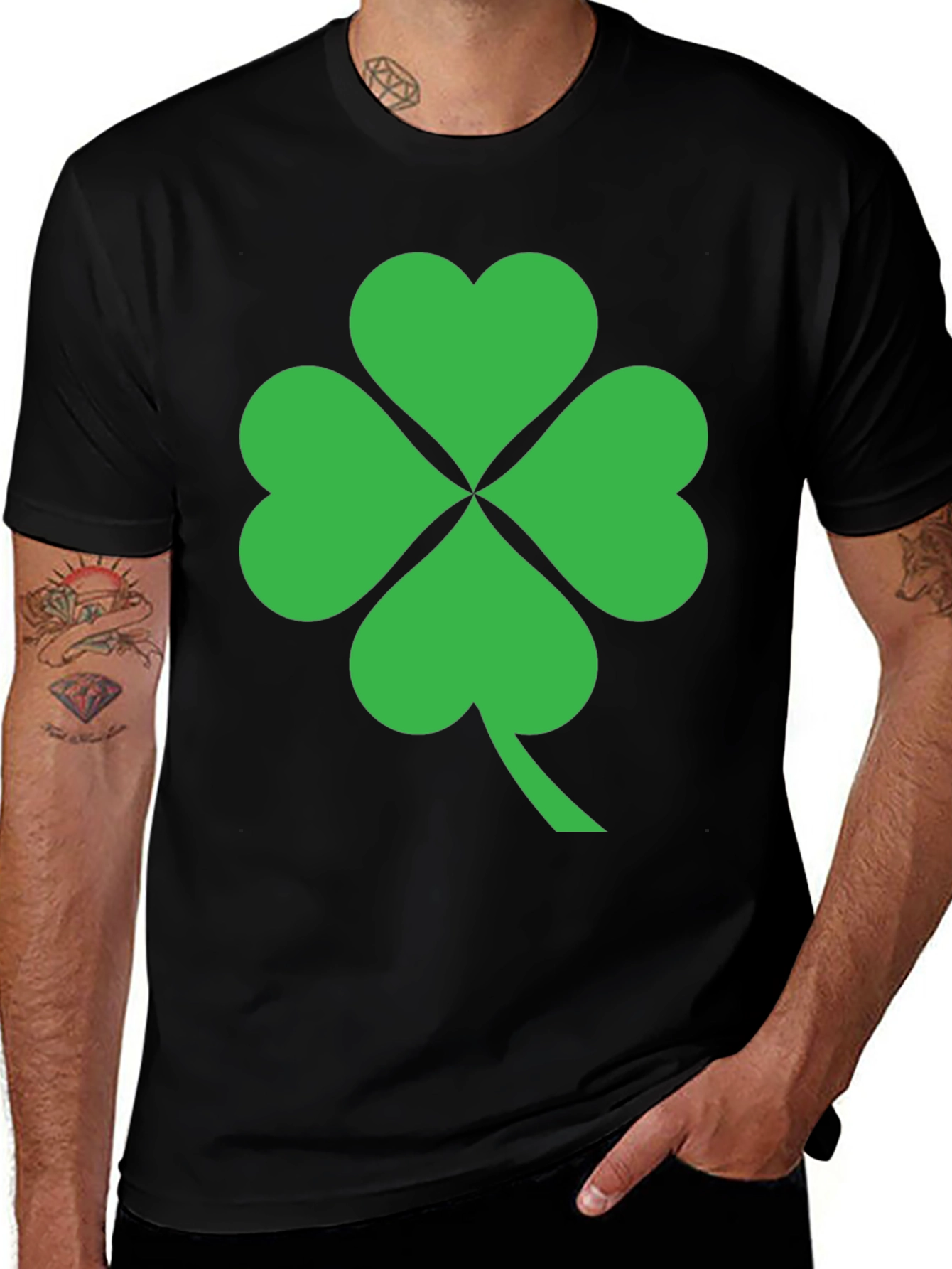 Lucky Green Shamrock T-Shirt - St. Patricks Day