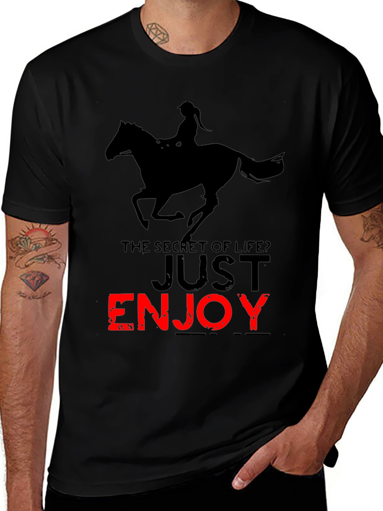 Secret of Life Horseback Riding T-Shirt