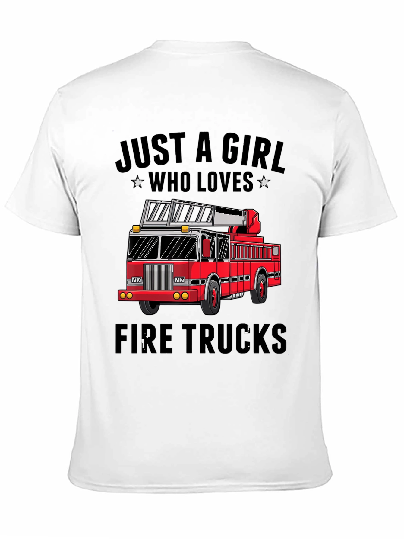 Just A Girl Who Loves Fire Trucks T-Shirt