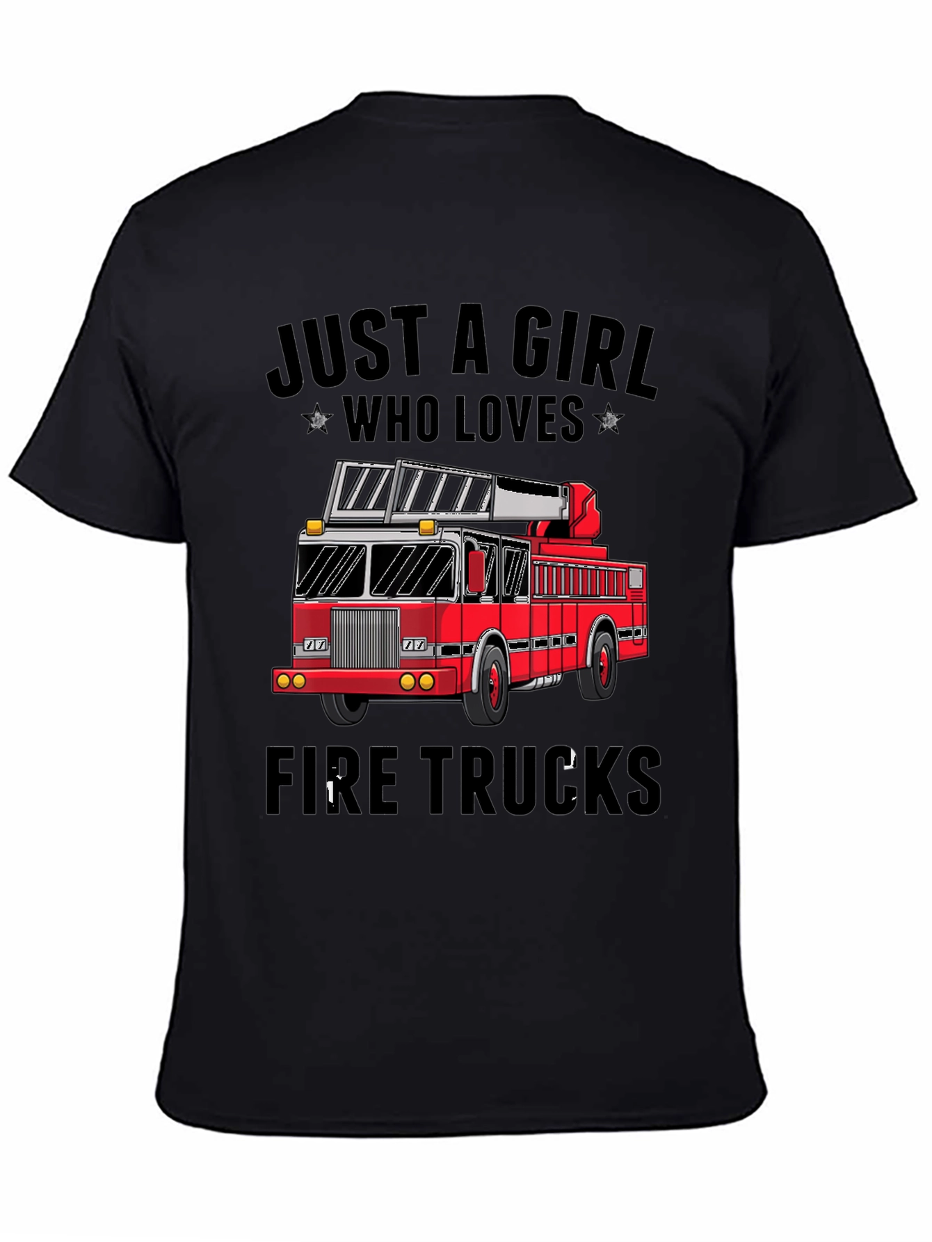 Just A Girl Who Loves Fire Trucks T-Shirt