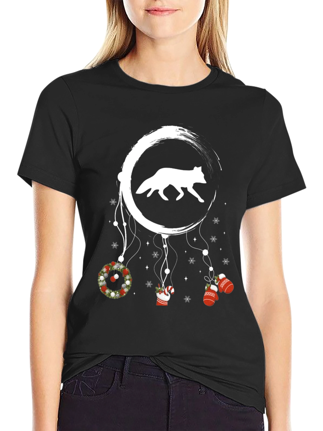 Winter Fox Dreamcatcher T-Shirt