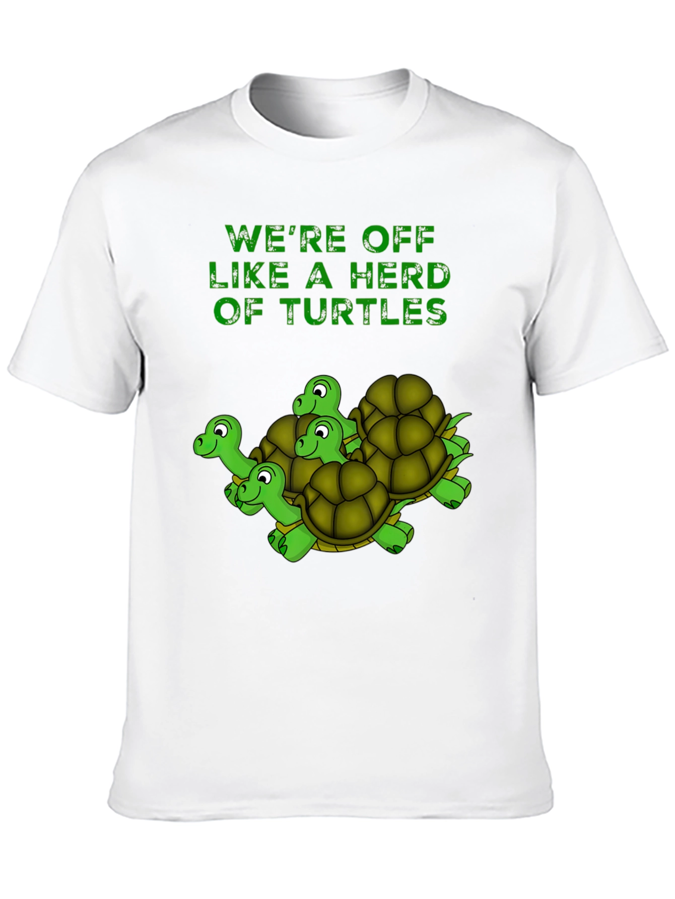 Turtle Herd Graphic T-Shirt - Black Cotton Tee