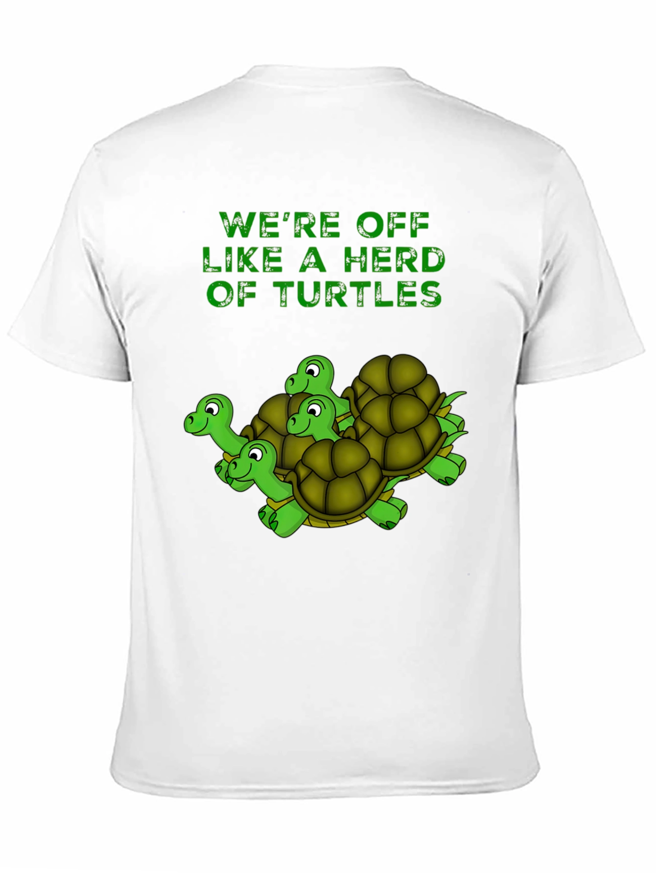 Turtle Herd Graphic T-Shirt - Black Cotton Tee