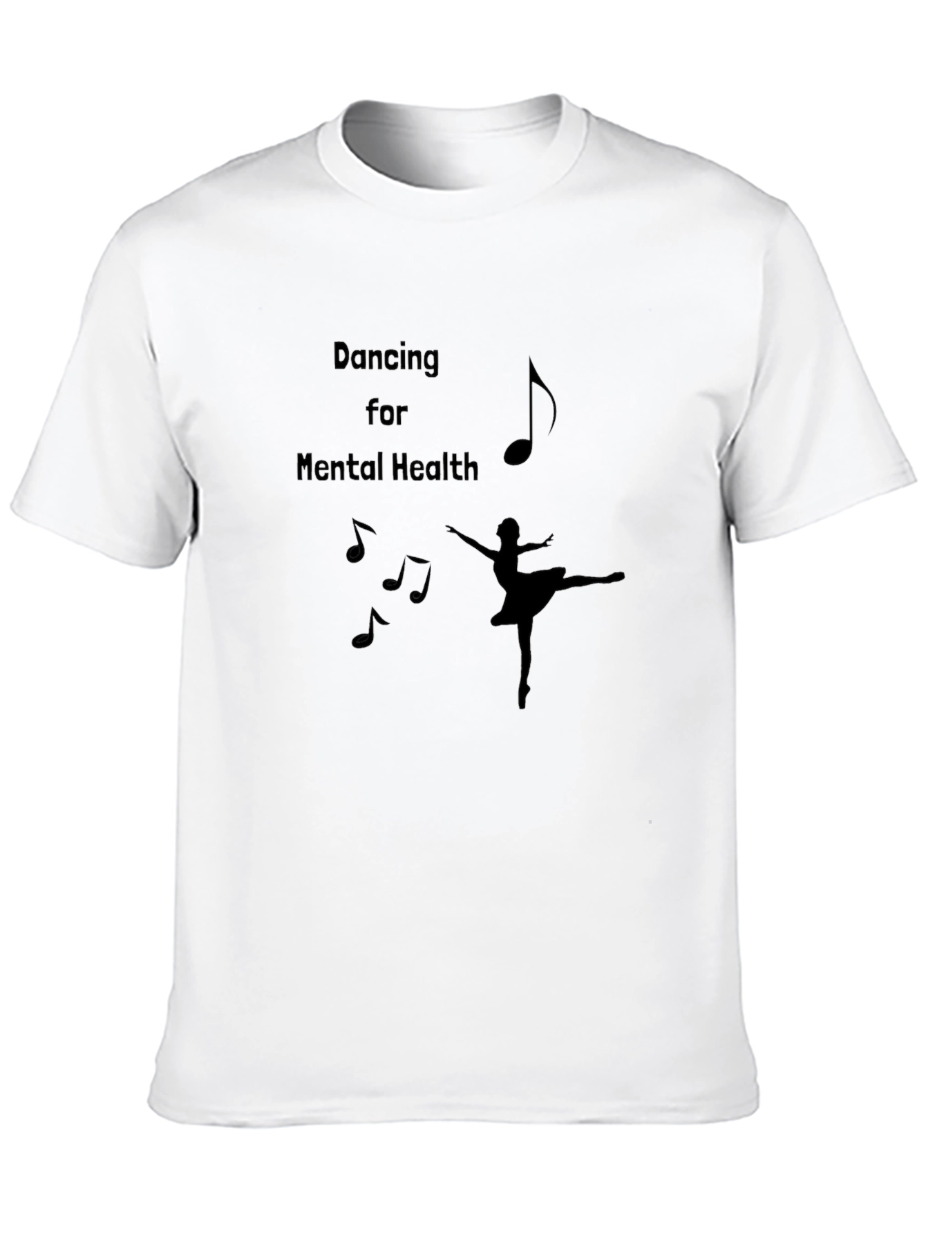 Dancing for Mental Health Black T-Shirt