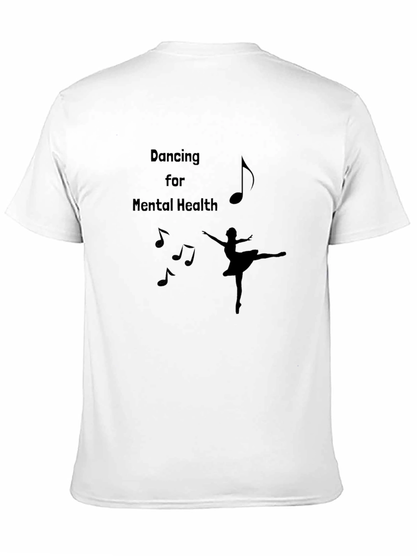Dancing for Mental Health Black T-Shirt