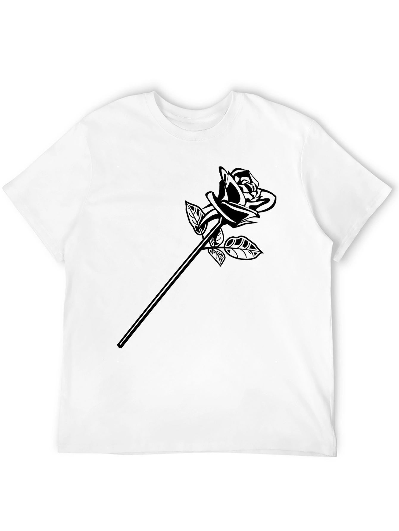 Black Rose Graphic Tee - Modern Menswear
