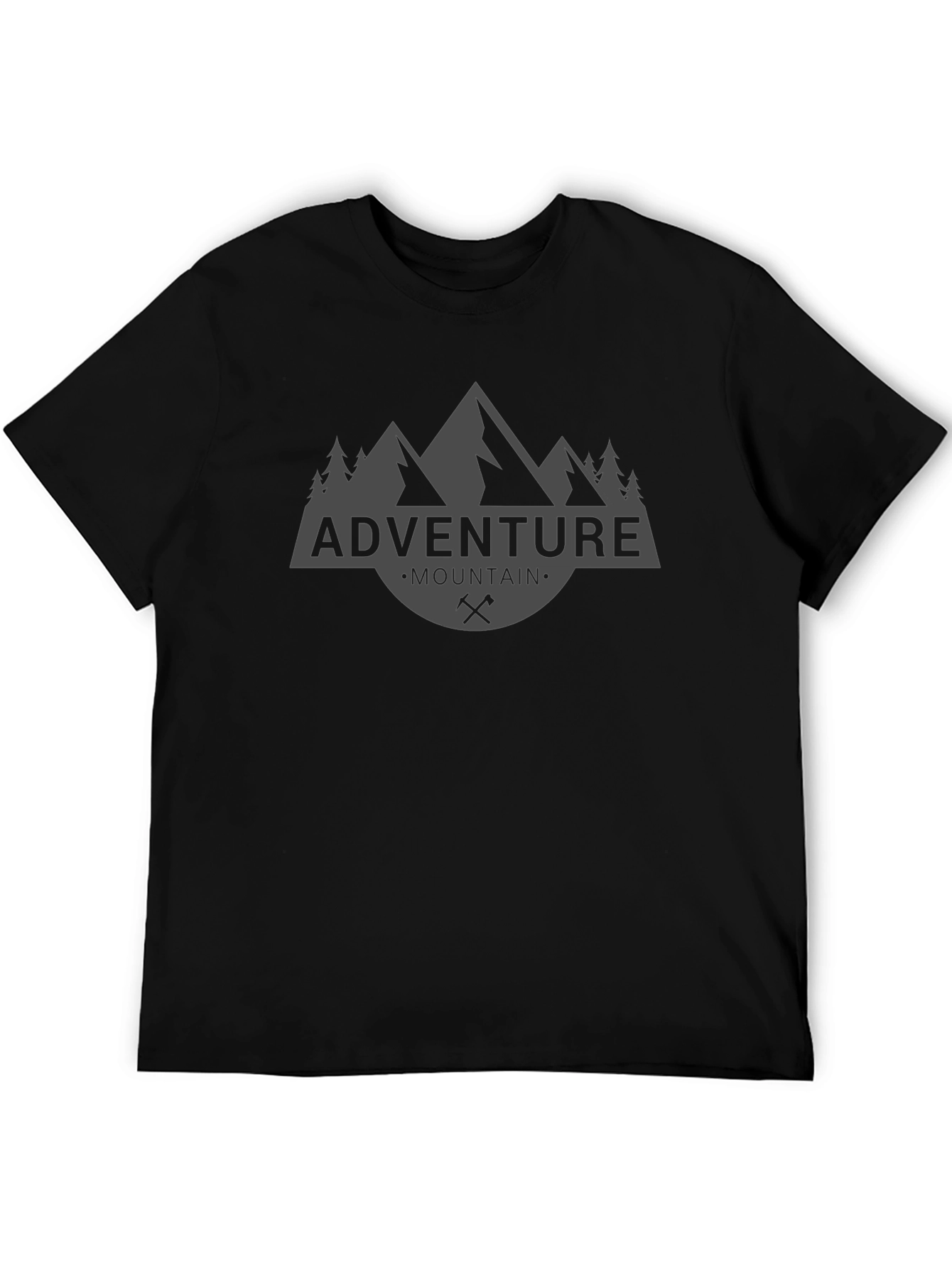 Adventure Mountain Graphic Tee - Black