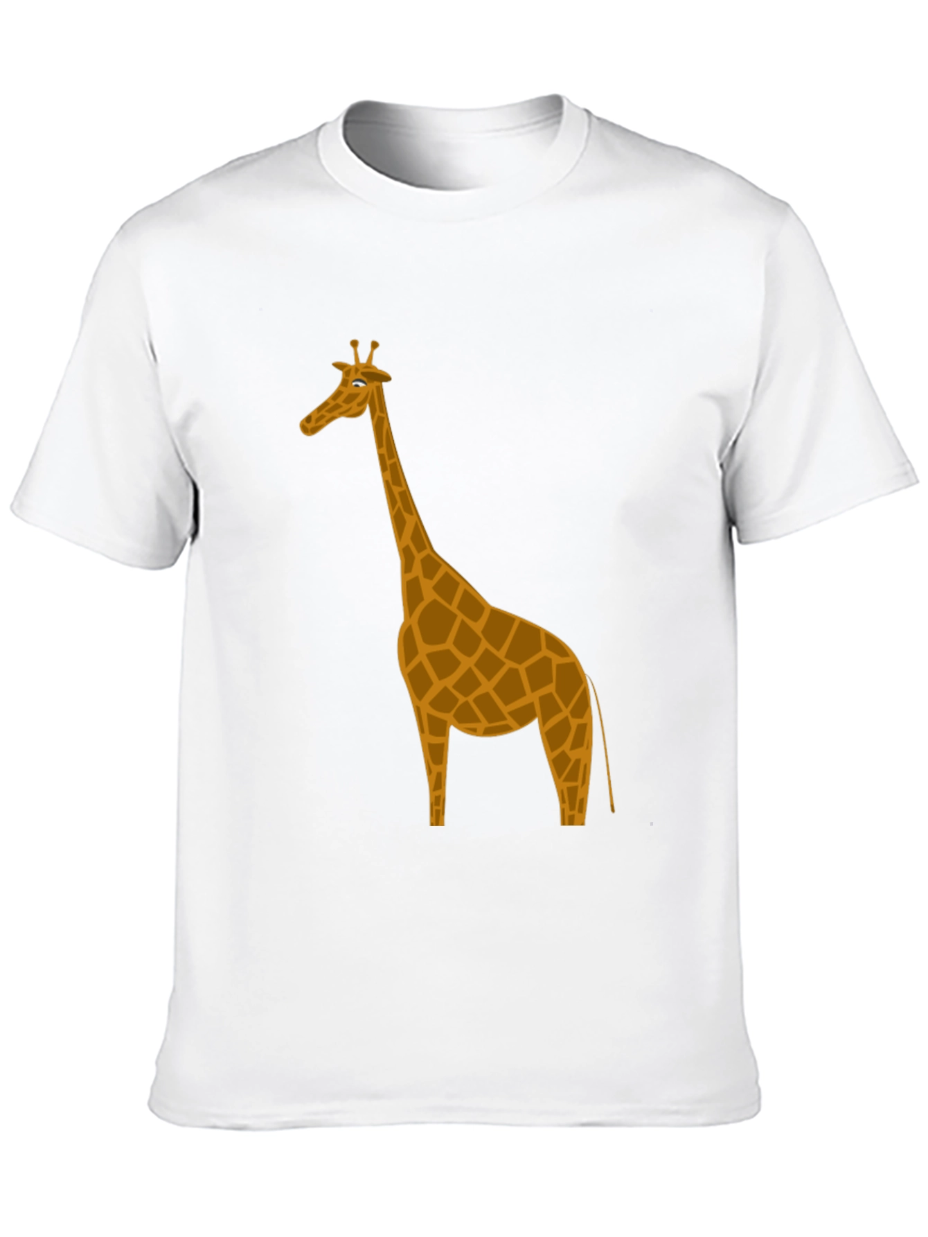 Giraffe Graphic Tee - Soft Cotton Crew Neck T-Shirt