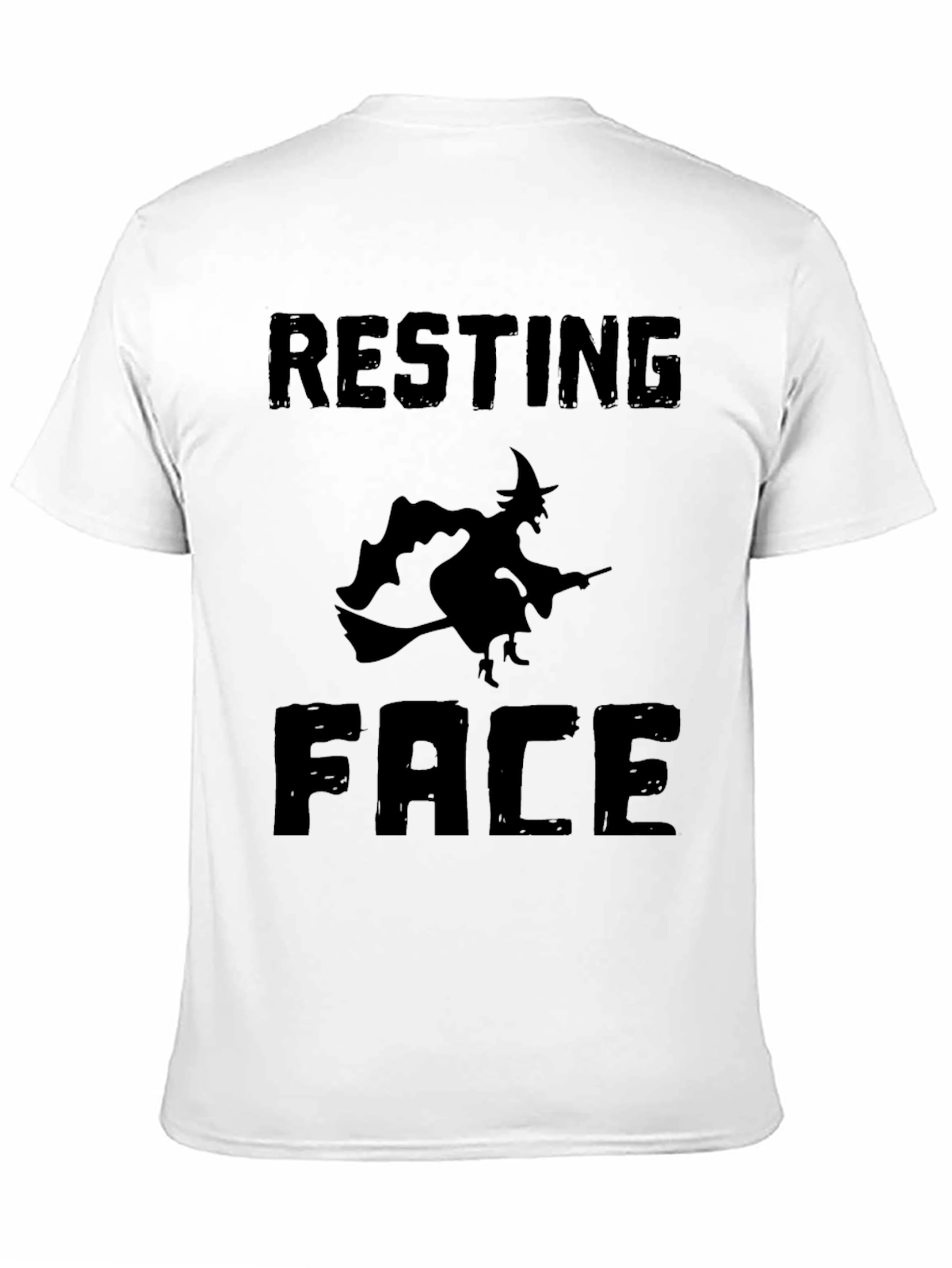 Resting Witch Face Halloween Graphic Tee