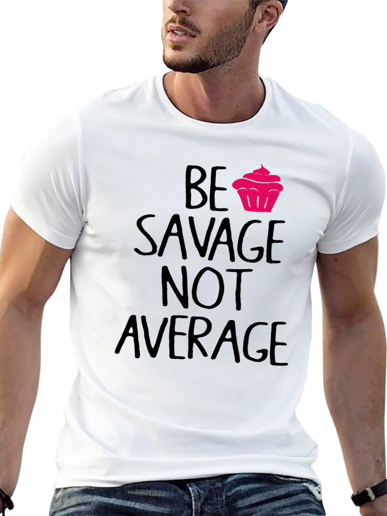 Savage Cupcake Graphic Tee - Black