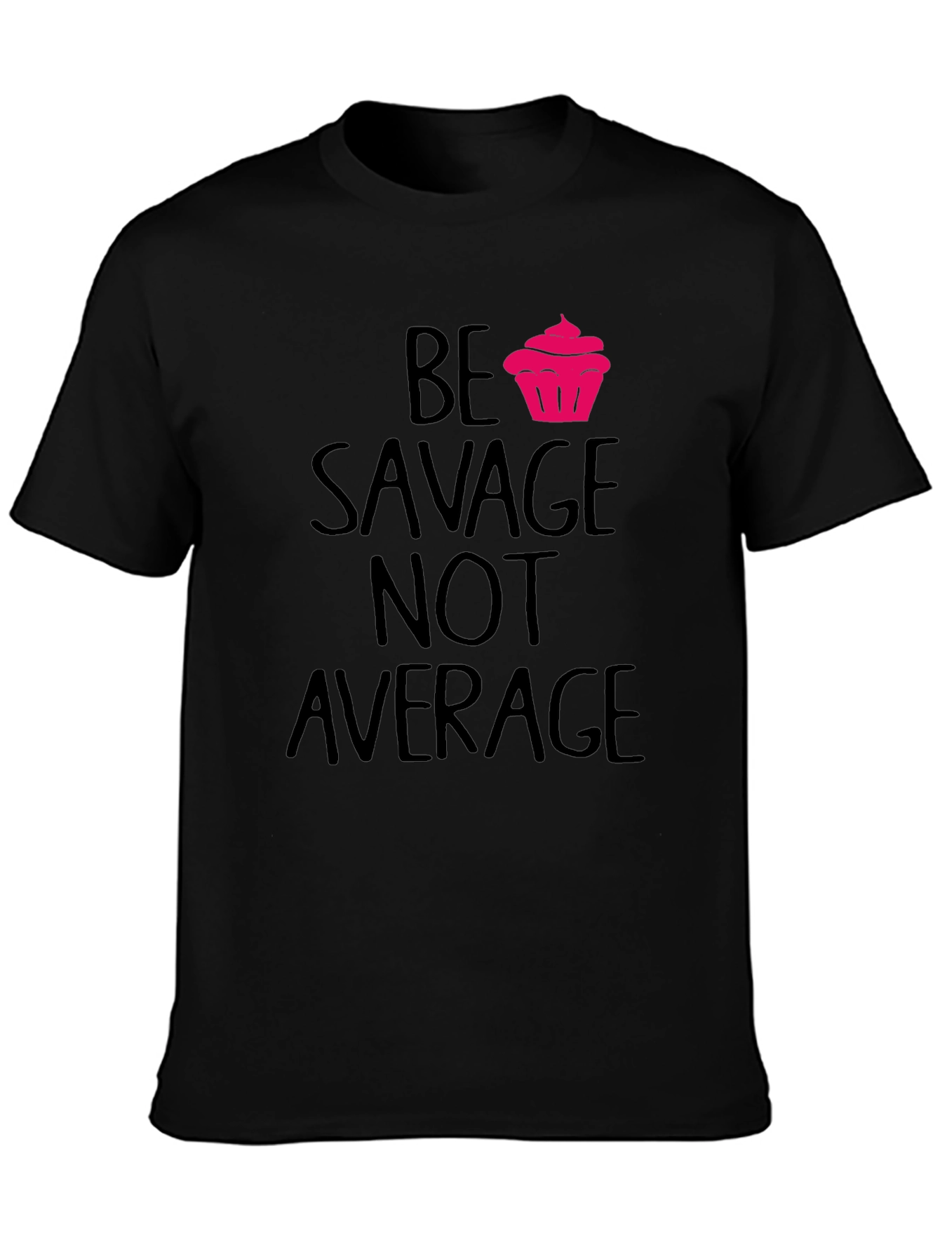 Savage Cupcake Graphic Tee - Black