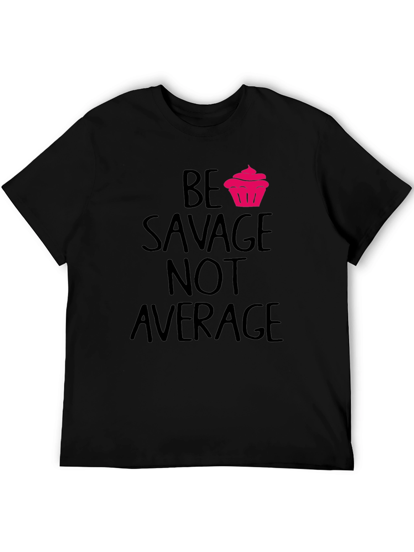 Savage Cupcake Graphic Tee - Black