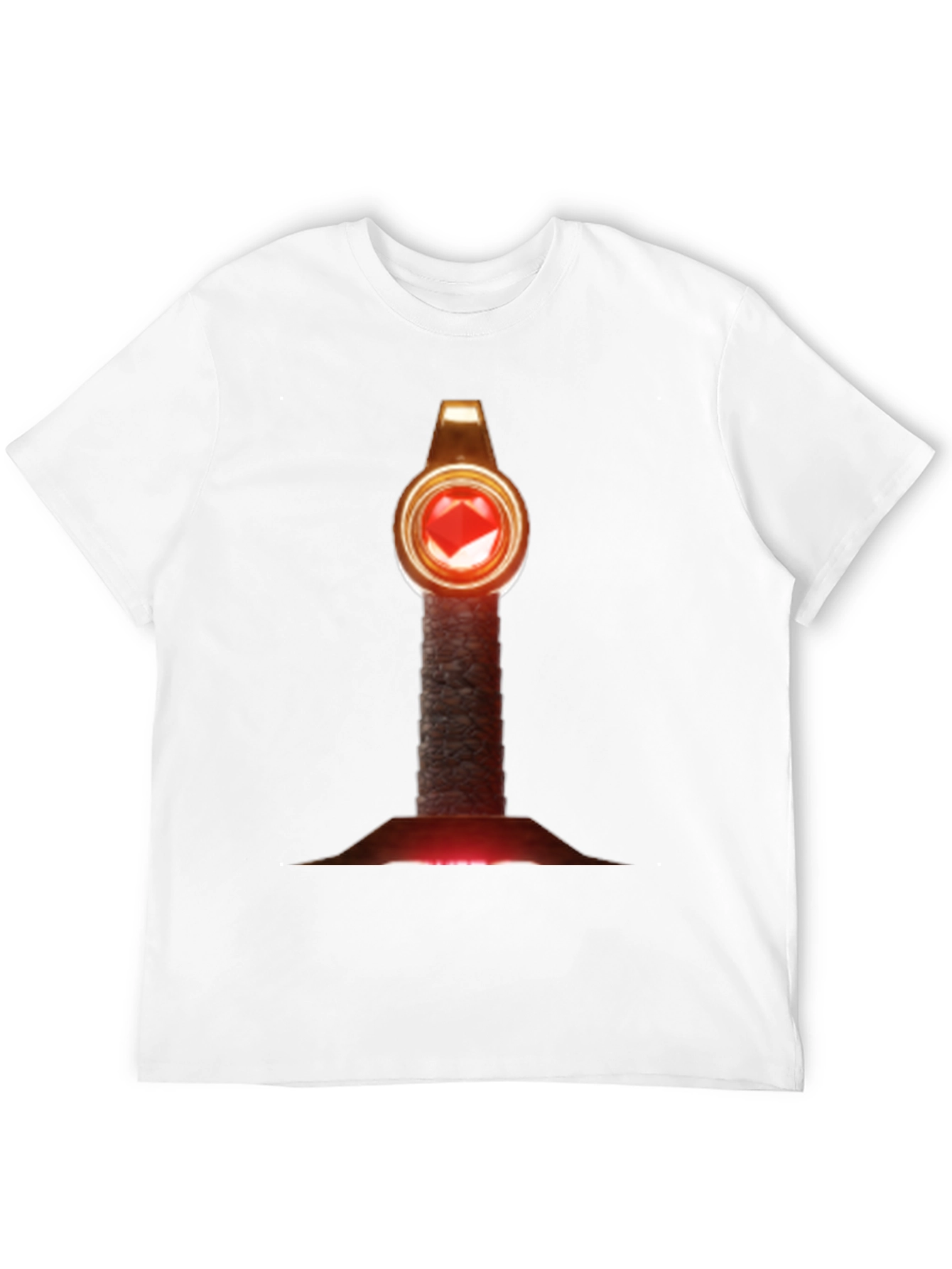 Enchanting Gemstone Staff T-Shirt - Mystic Design