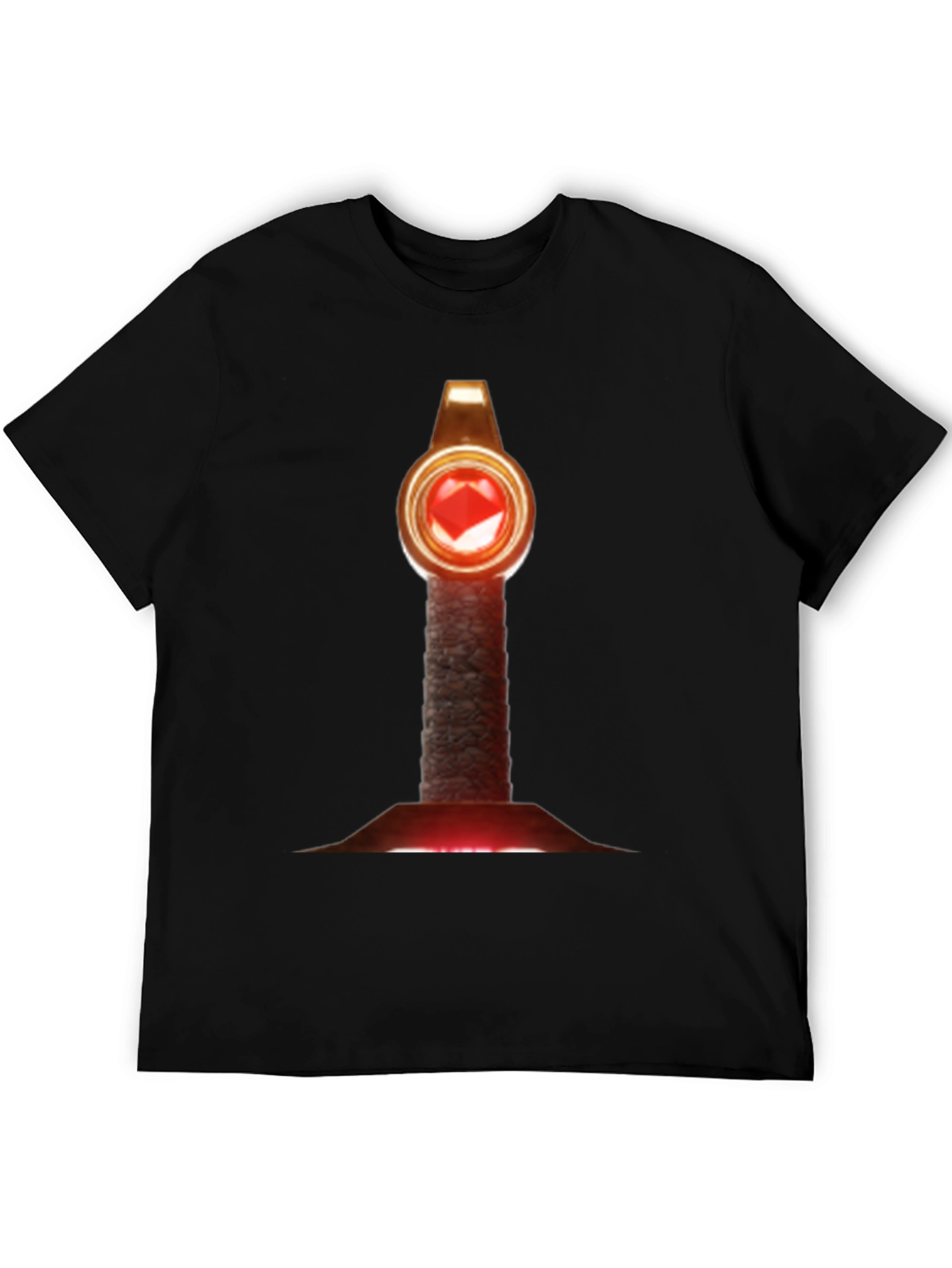 Enchanting Gemstone Staff T-Shirt - Mystic Design